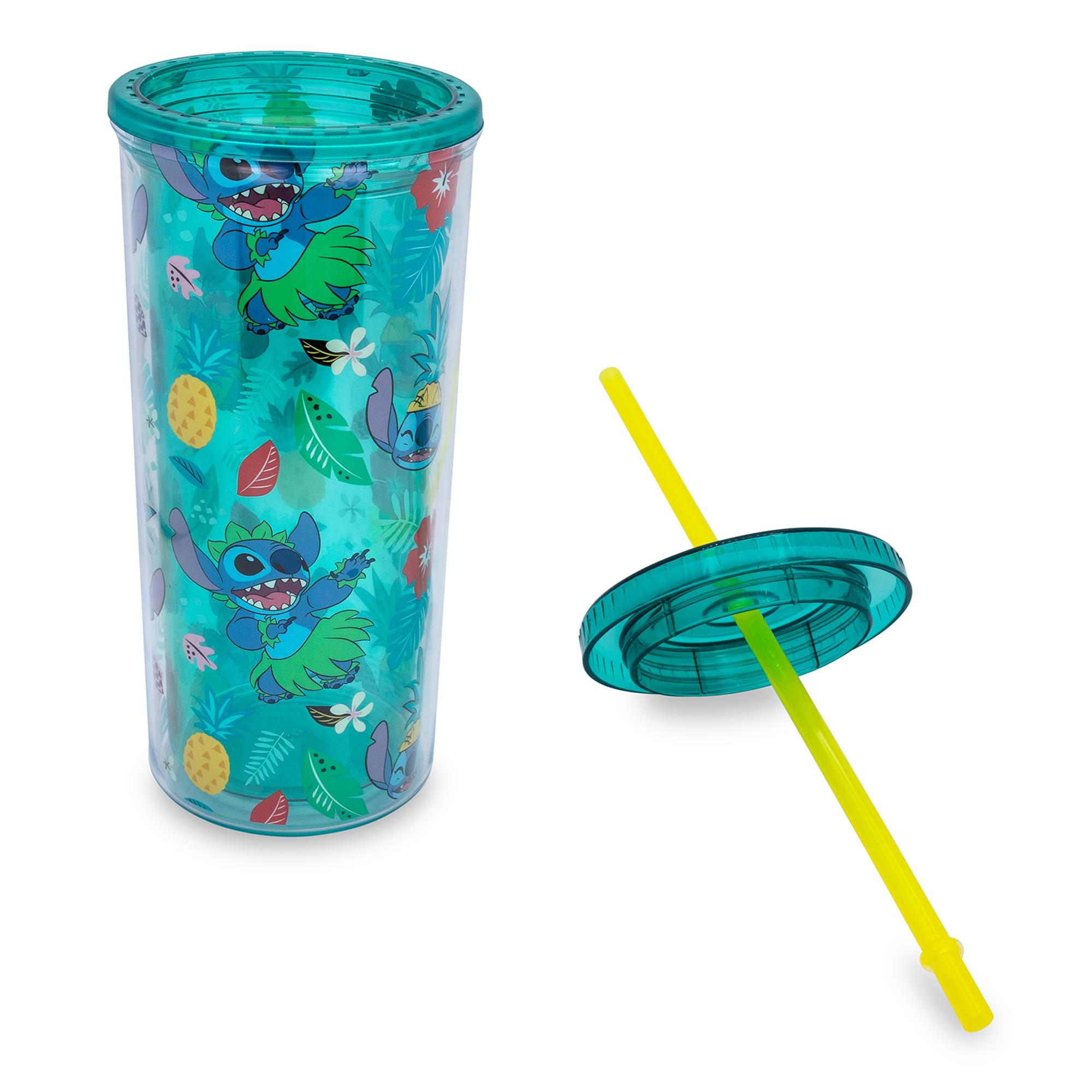 Disney Lilo & Stitch Tropical Summer Carnival Cup with Lid and Straw - Fun in the Sun!