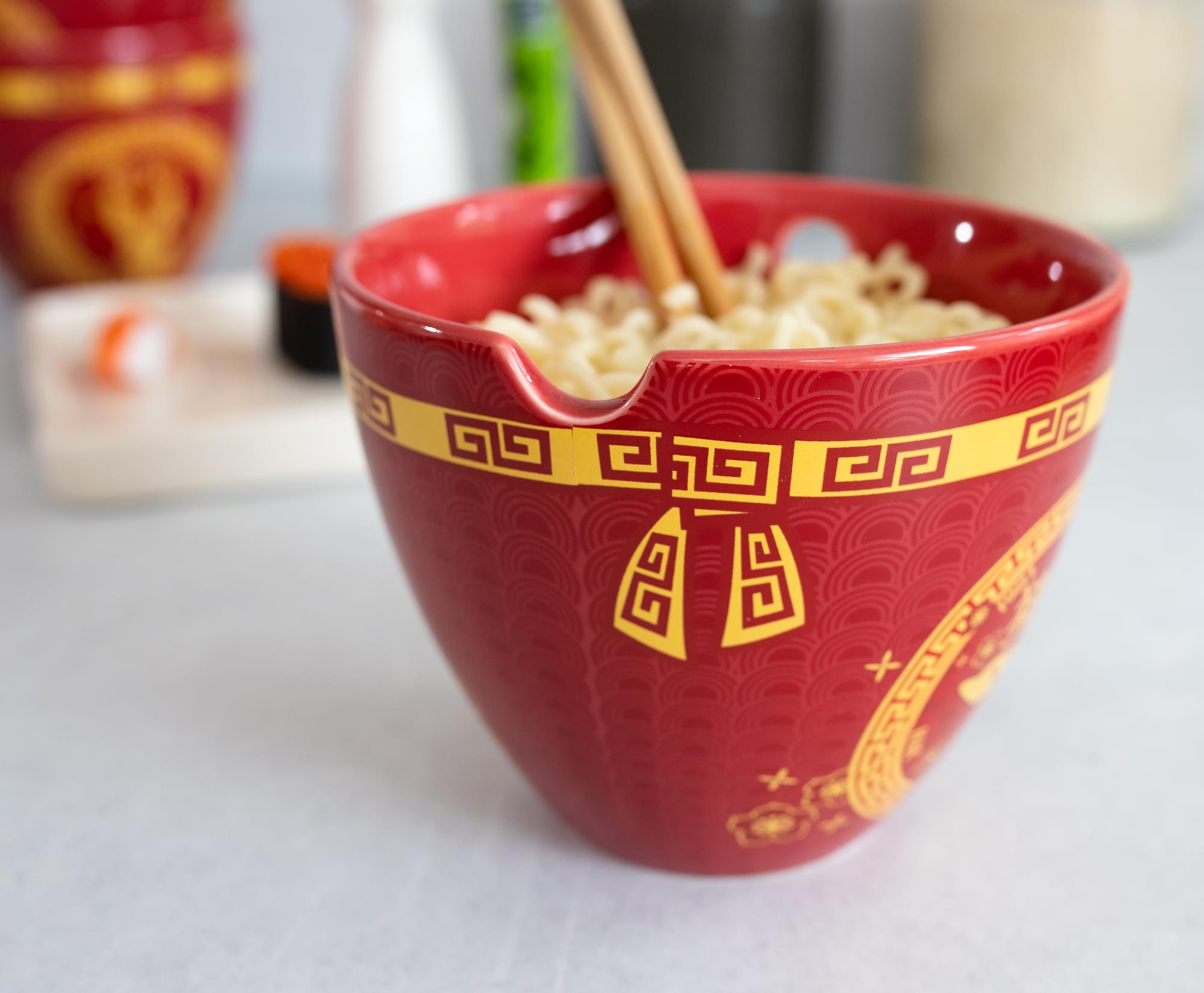 Lucky Pig Year Chinese Zodiac 16 - Ounce Ramen Bowl & Chopstick Set