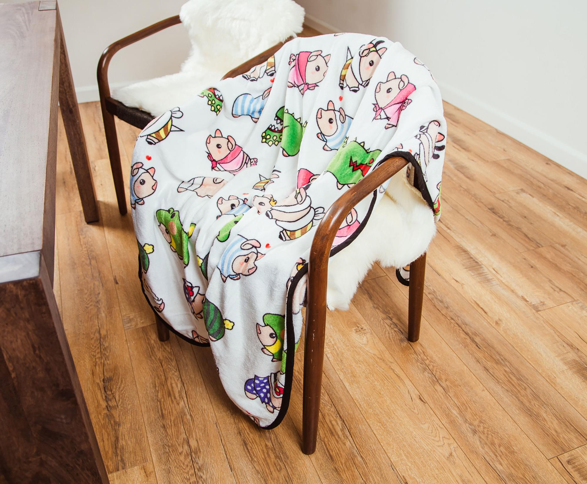 Unleash Coziness with Monster Hunter Poogie Fleece Throw Blanket