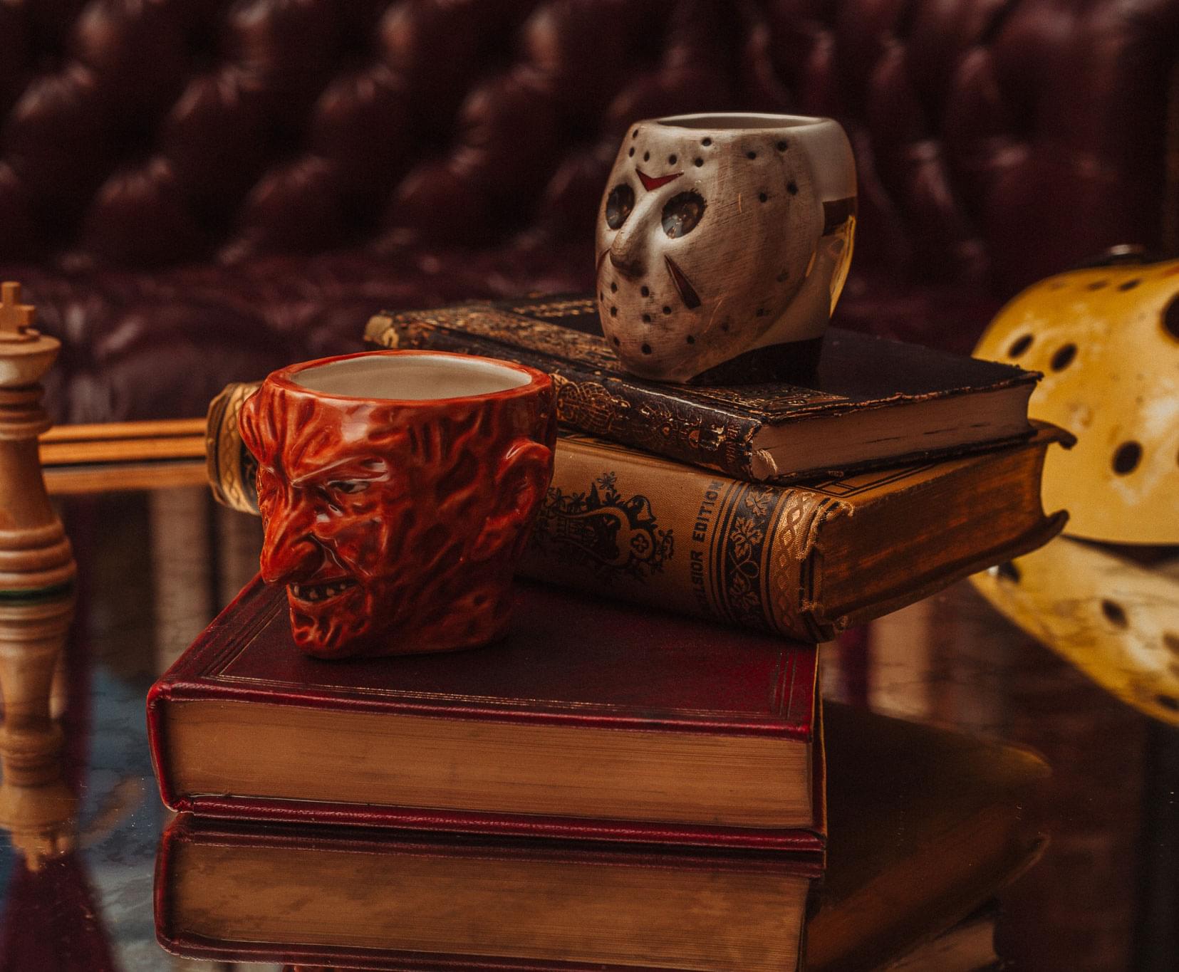 Freddy vs. Jason 4-Ounce Ceramic Mini Mugs Set of 2 - Horror Fan's Dream