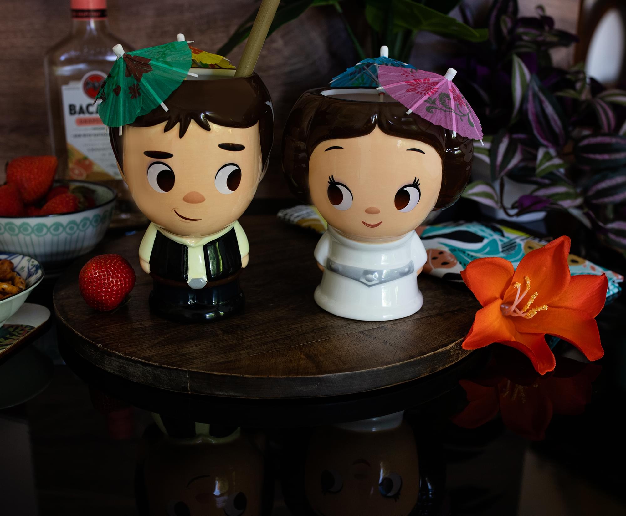 Adorable Star Wars Han and Leia 16-Ounce Ceramic Mug Set