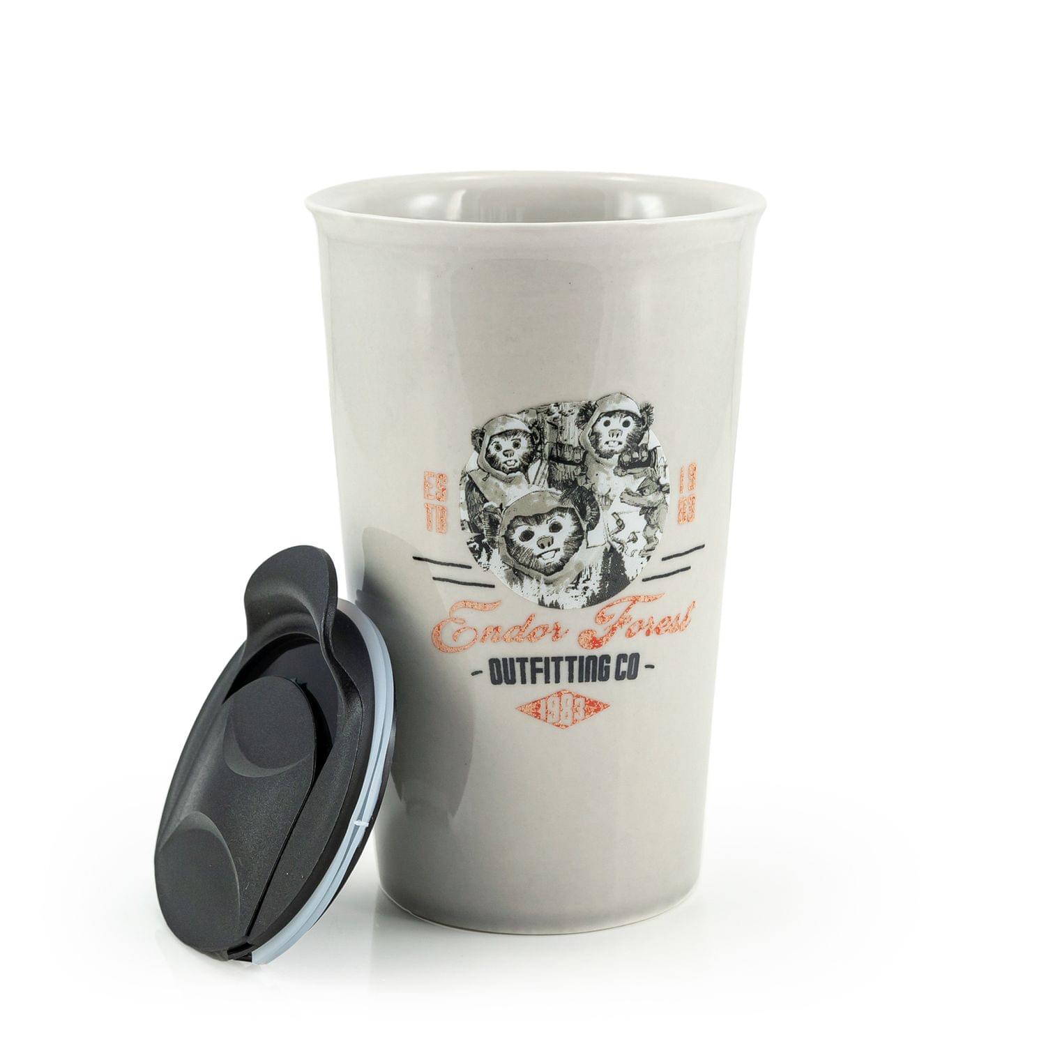 Star Wars Ewok Ceramic Mug with Lid - 12 Ounces of Galactic Goodness