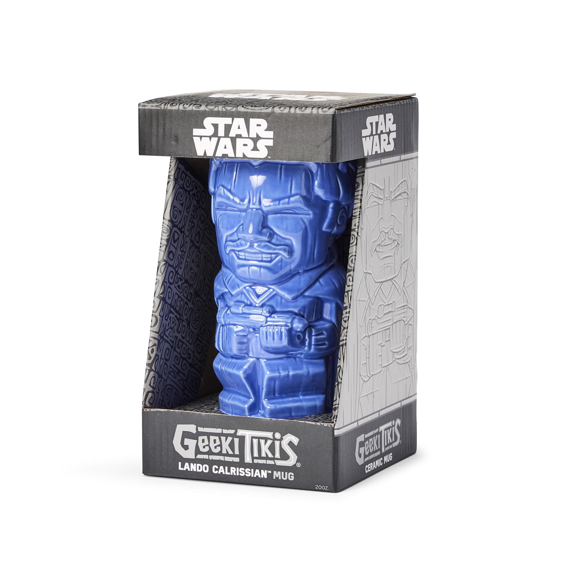 Geeki Tikis Star Wars Lando Calrissian 20 - Ounce Ceramic Mug: A Galactic Treat for Fans