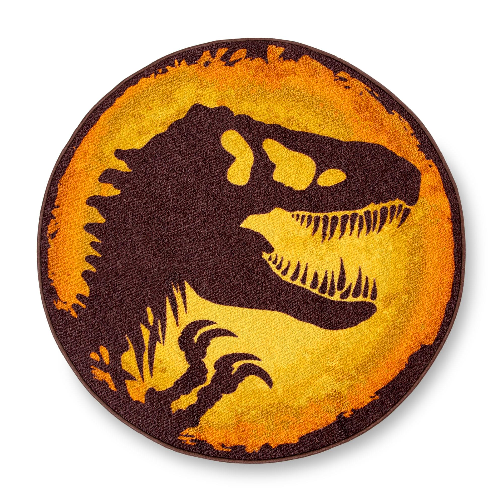 Roar into Style: Jurassic World 39-Inch Round Area Rug