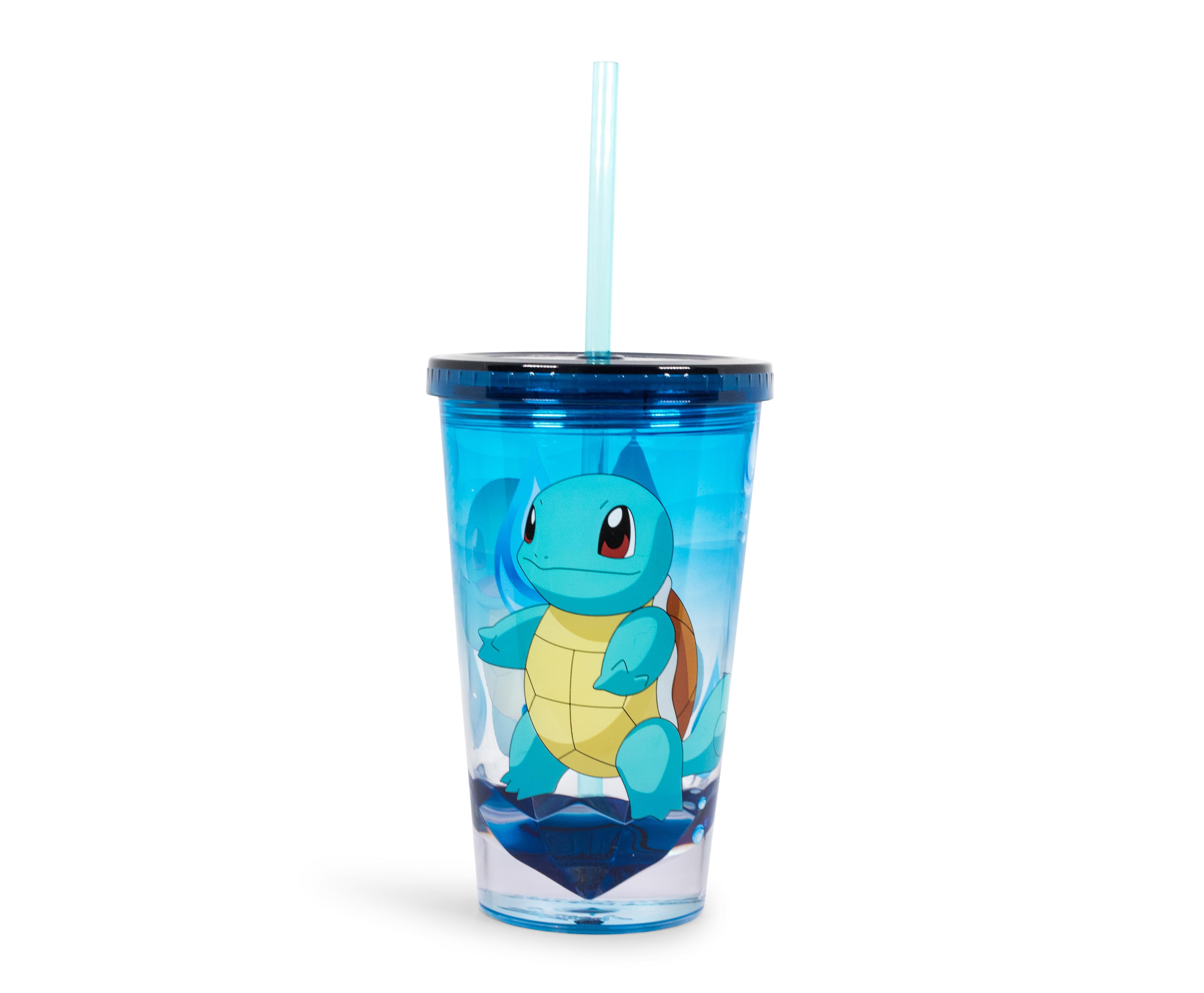 Pokémon Squirtle 16oz Reusable Carnival Tumbler with Lid and Straw