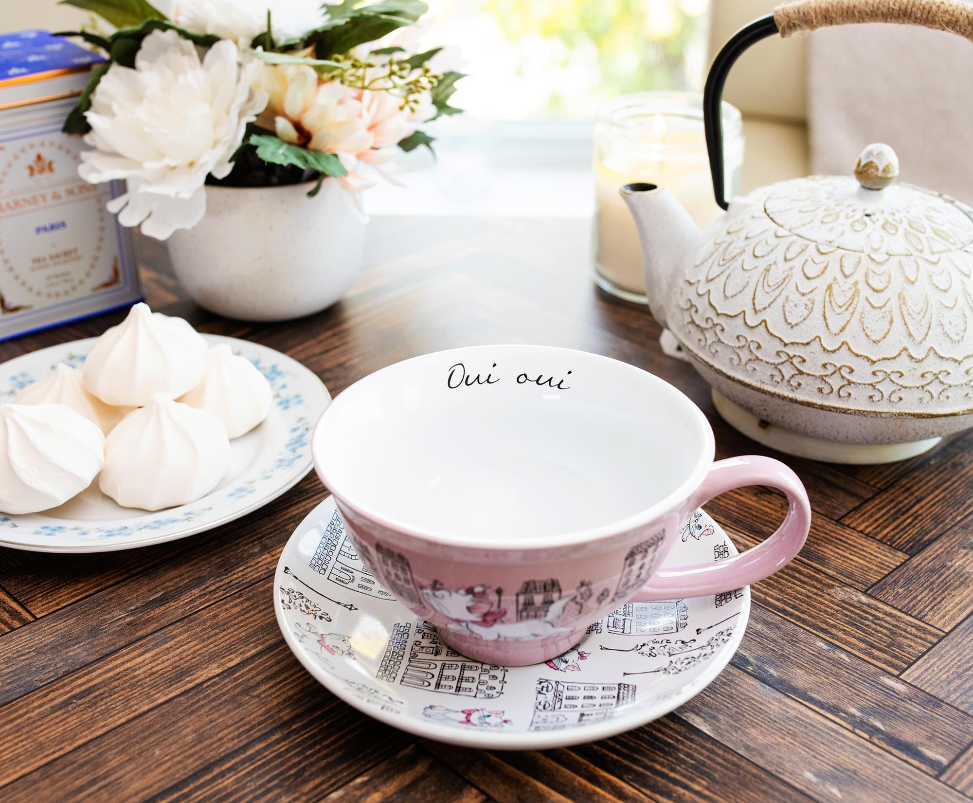 Enchanting Disney The Aristocats Marie Ceramic Teacup & Saucer Set