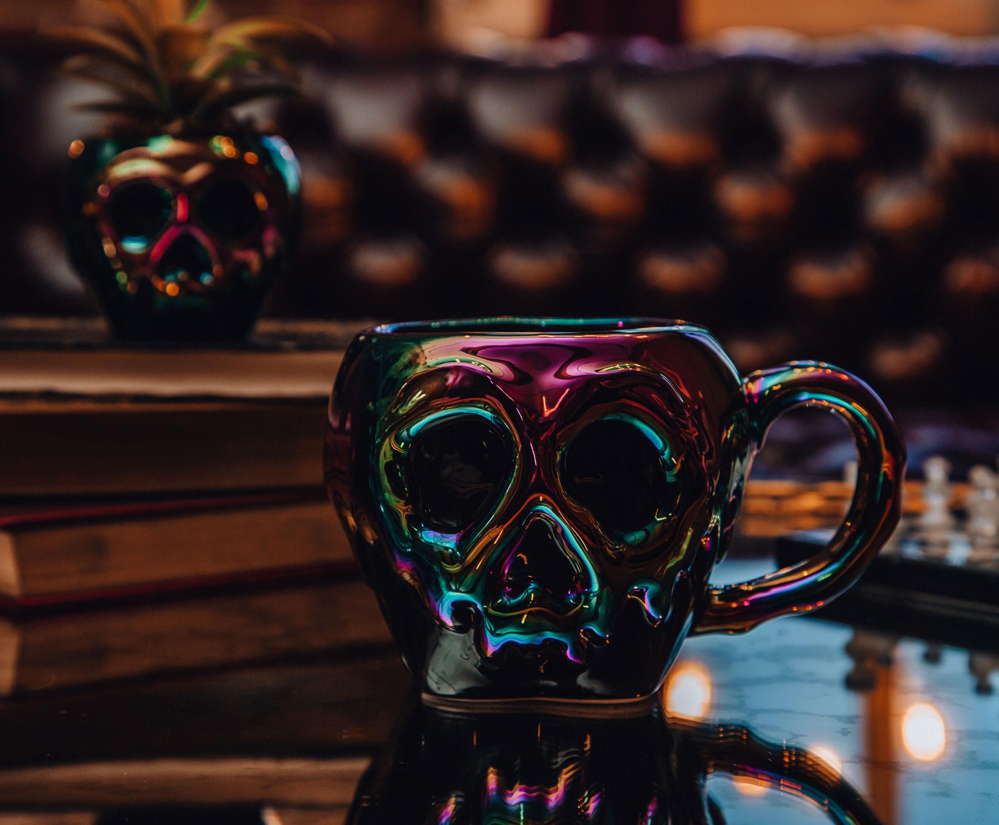 Disney Villains Evil Queen Poison Apple Electroplated Ceramic Mug - A Wicked Delight