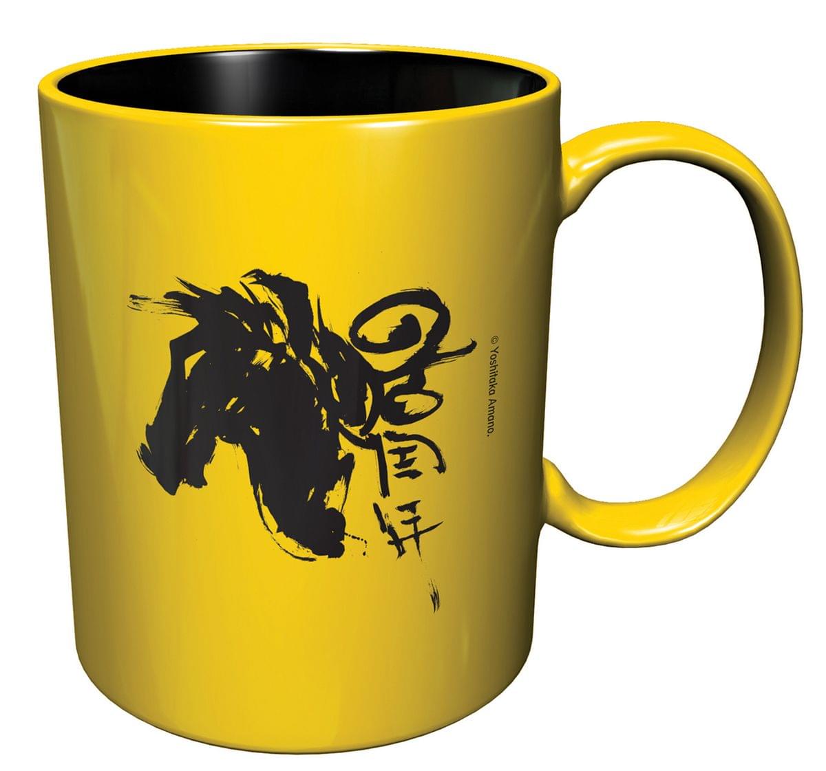 Yoshitaka Amano's Dark Horse Logo Ceramic Mug - A Bold and Stylish Sip