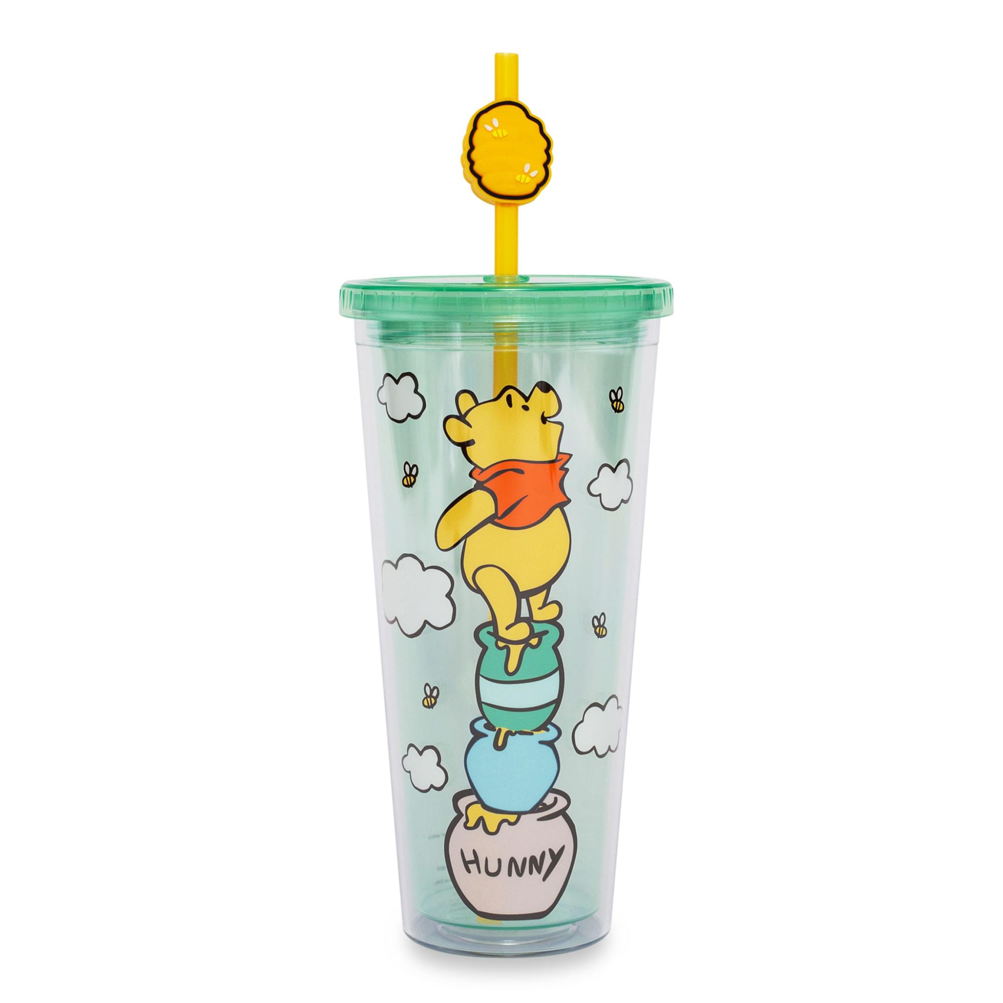 Disney Winnie the Pooh Hunny Pot Carnival Cup with Lid and Straw - 24 Ounce