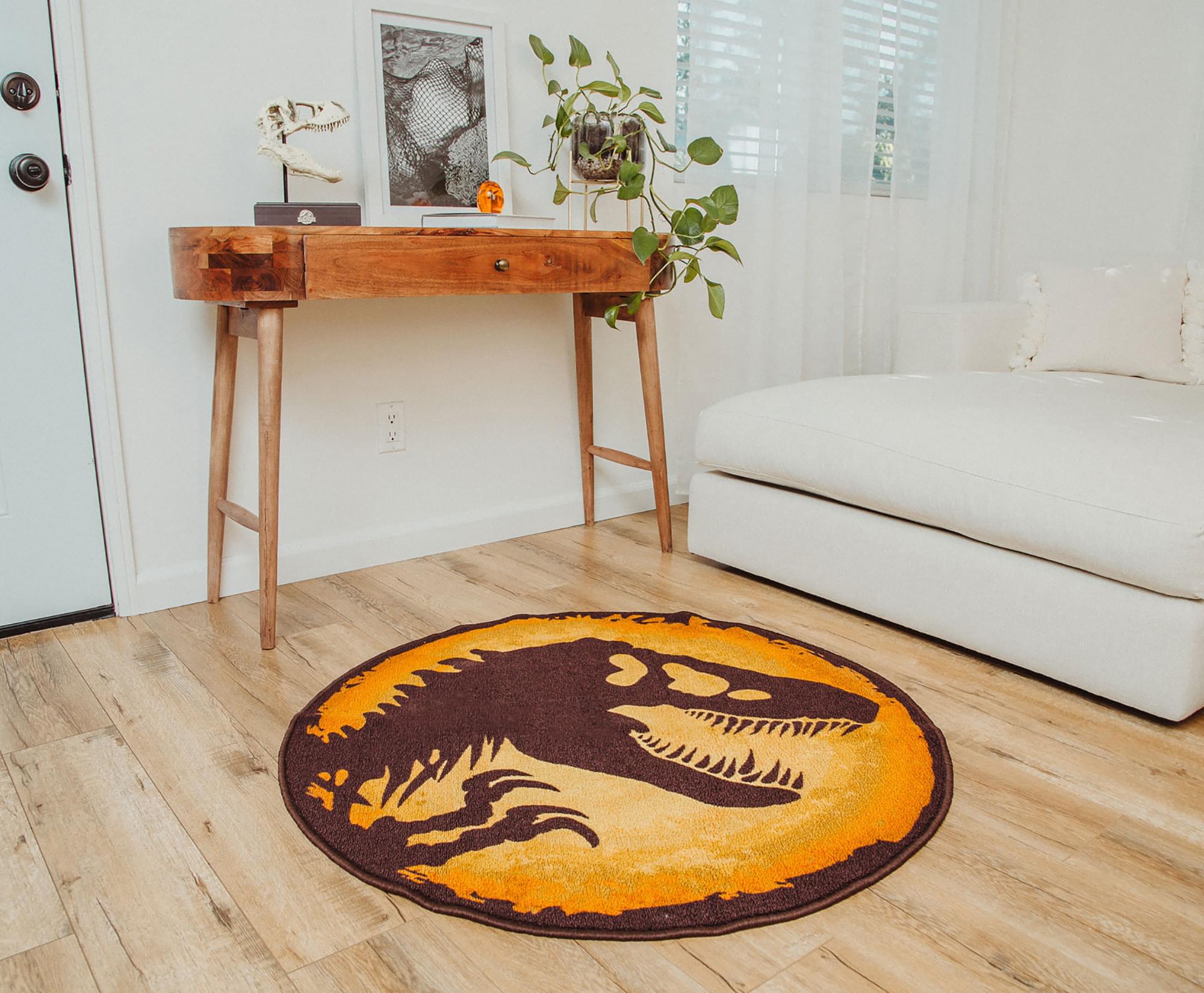 Roar into Style: Jurassic World 39-Inch Round Area Rug