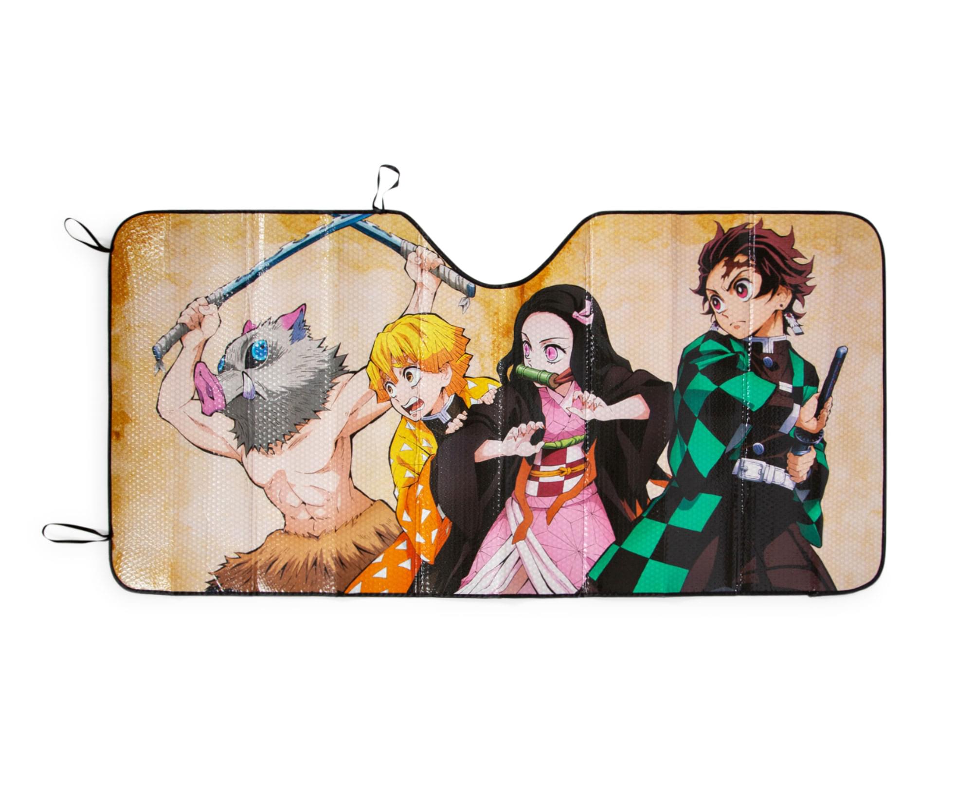 Epic Demon Slayer Car Windshield Accordion Sunshade - 64 x 32 Inches