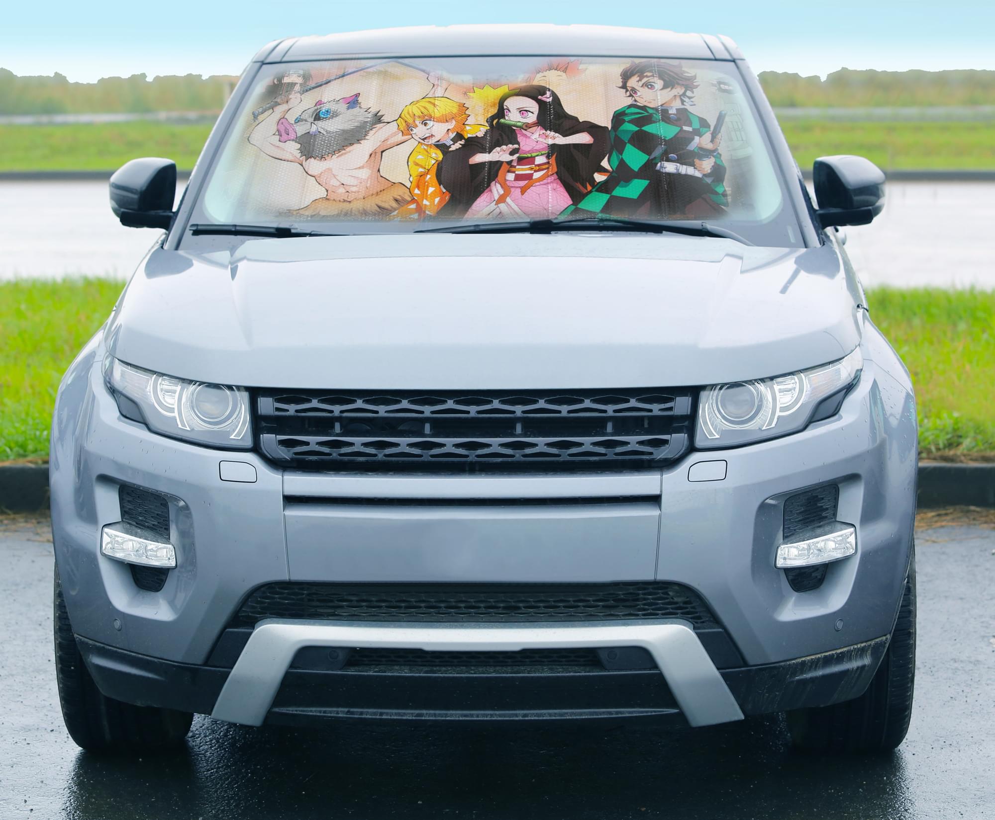 Epic Demon Slayer Car Windshield Accordion Sunshade - 64 x 32 Inches