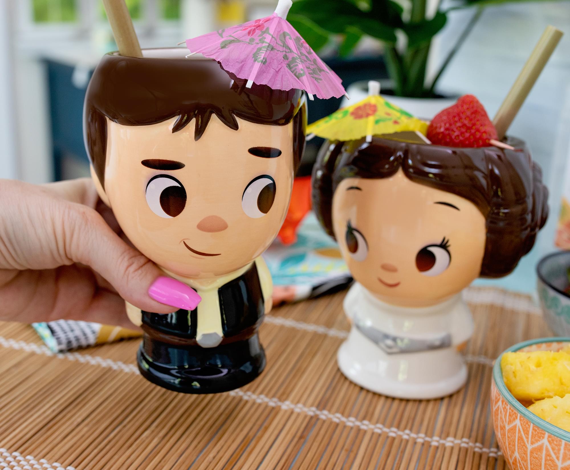 Adorable Star Wars Han and Leia 16-Ounce Ceramic Mug Set