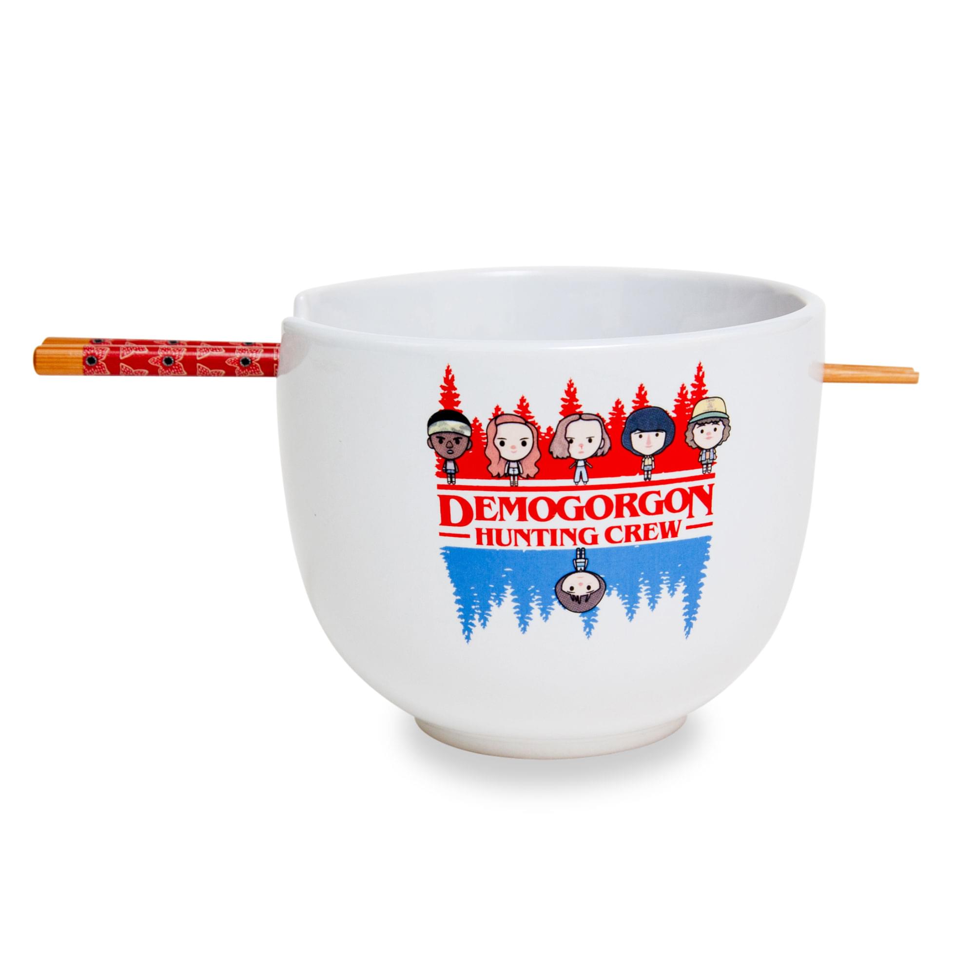 Stranger Things Demogorgon-Inspired 20-Ounce Ramen Bowl & Chopstick Set