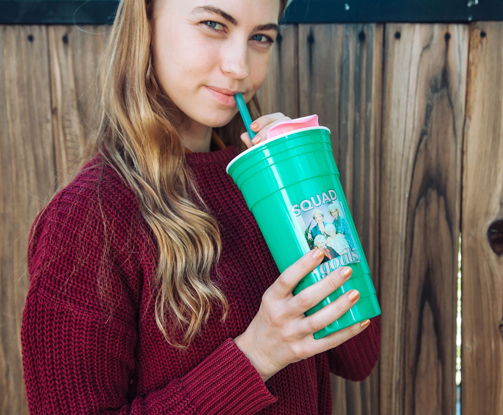 The Golden Girls 32 - Ounce Squad Goals Tumbler with Lid and Straw