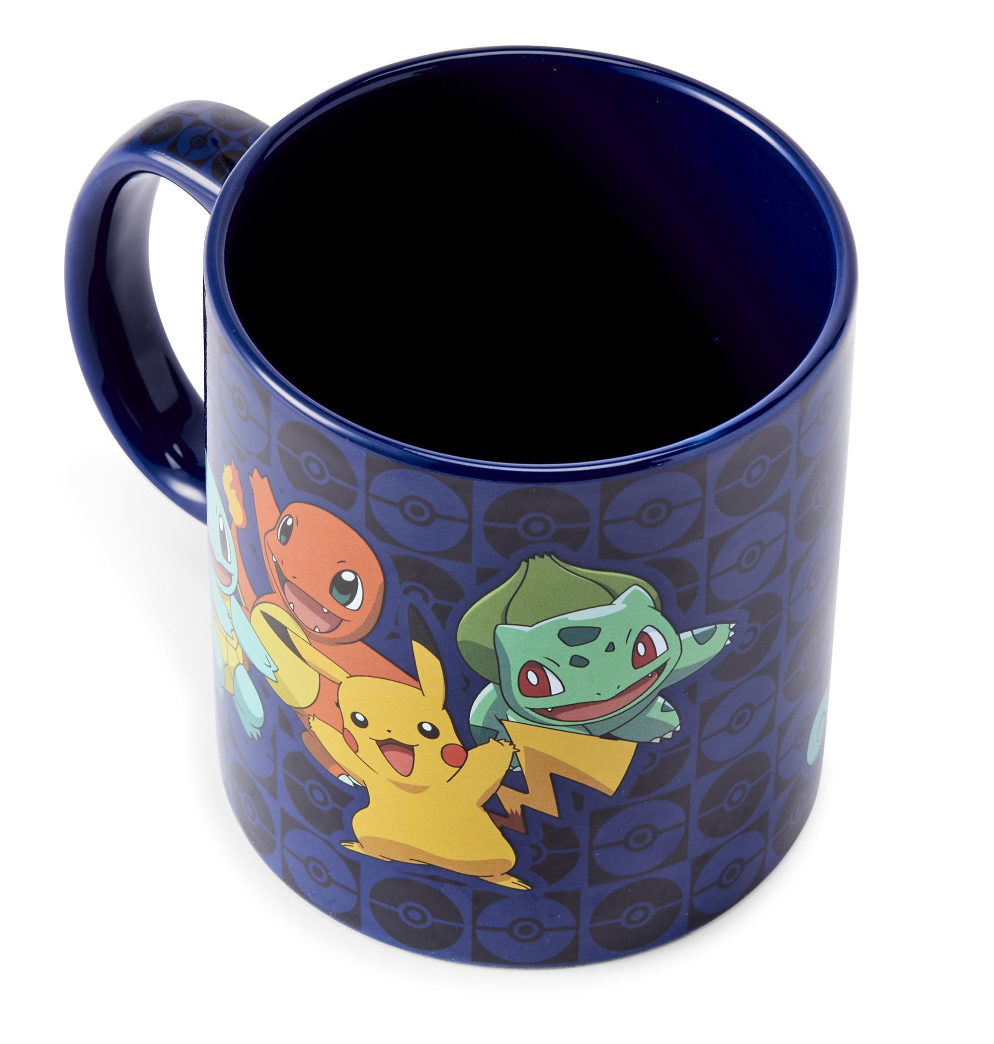 Original Generation One Pokémon Starters Coffee Mug with Pikachu