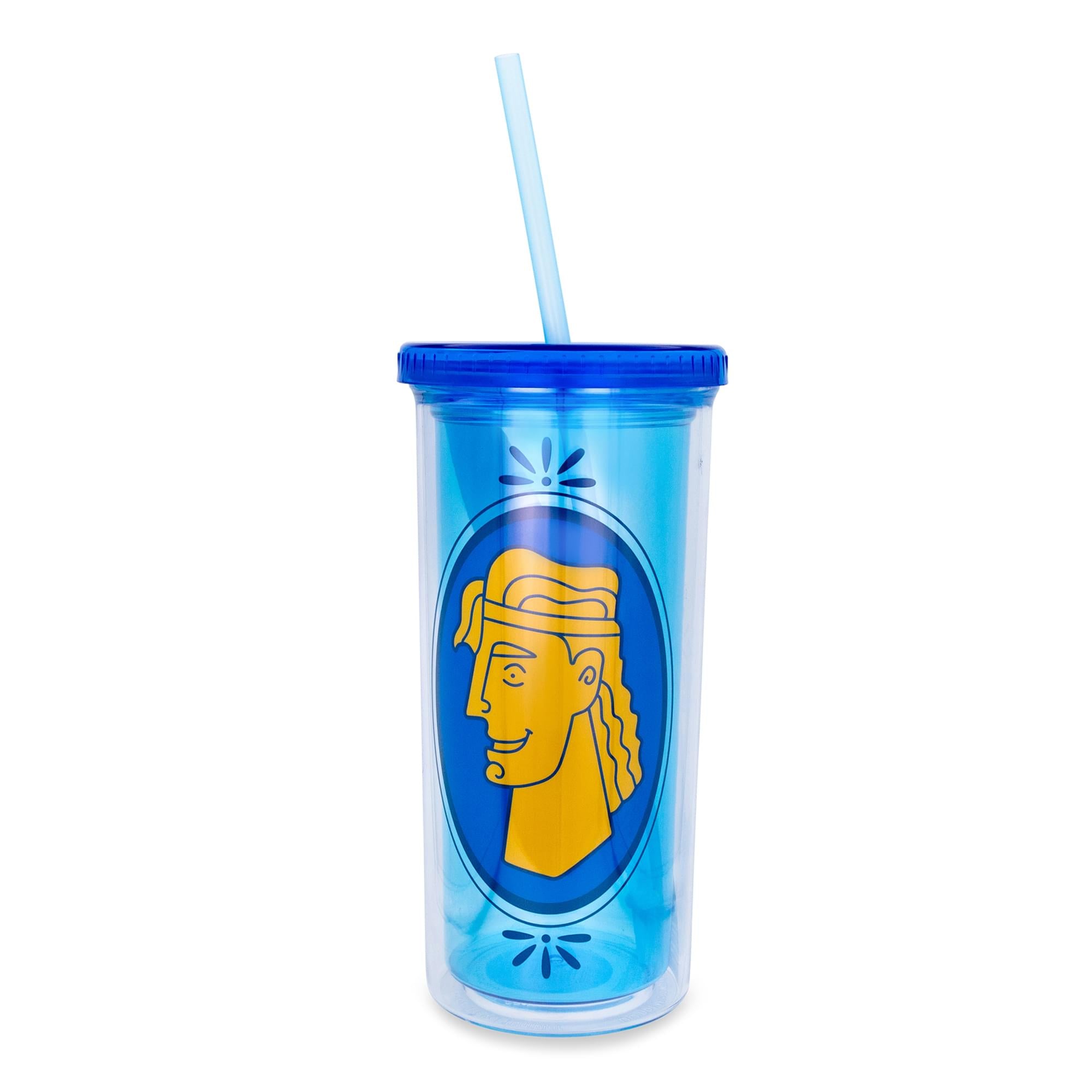 Disney Hercules 20-Ounce Double-Walled Tumbler with Lid and Straw