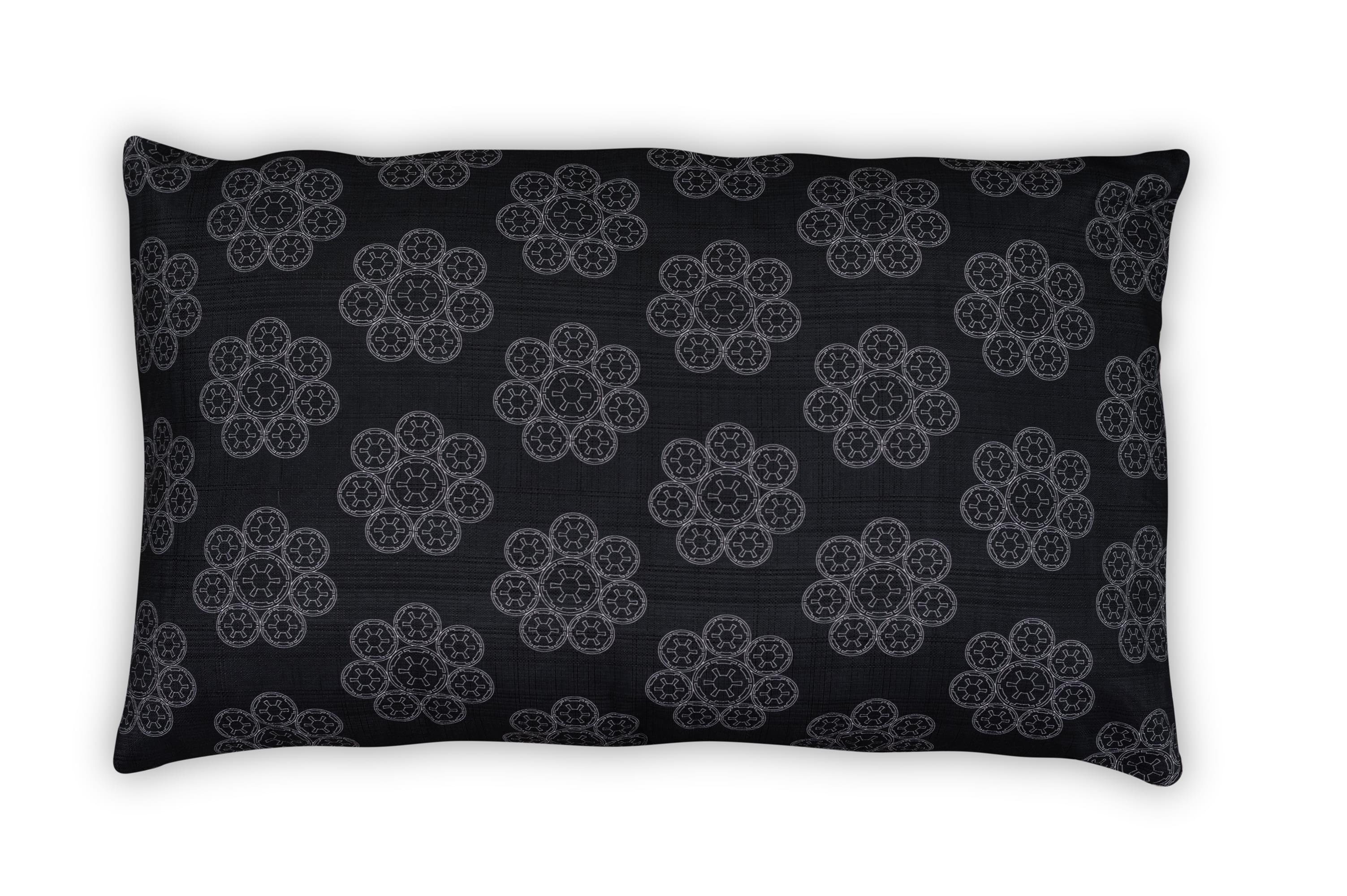 Star Wars Imperial Symbol White Lumbar Throw Pillow - 15x24 Inches