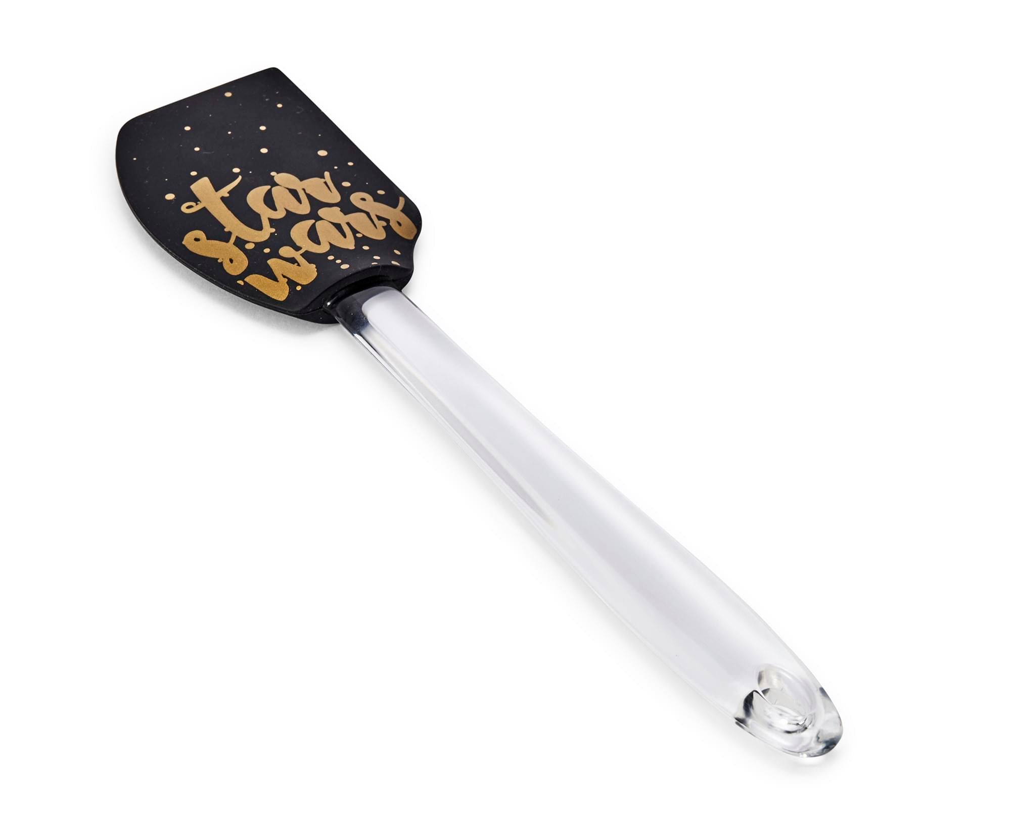 Star Wars 11" Silicone Spatula - Black/Gold Text 'Star Wars' - Unleash Your Jedi Cooking Skills