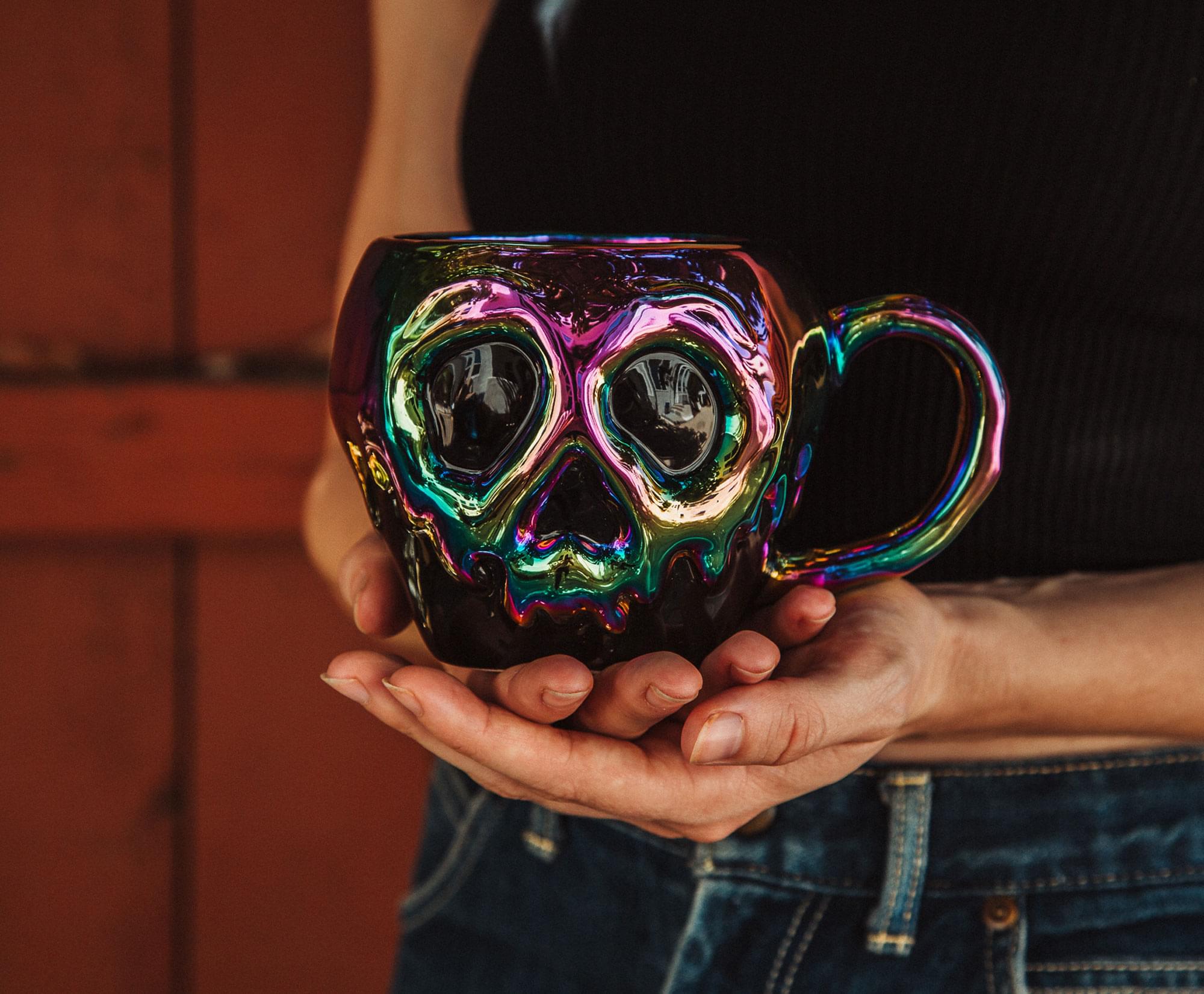Disney Villains Evil Queen Poison Apple Electroplated Ceramic Mug - A Wicked Delight