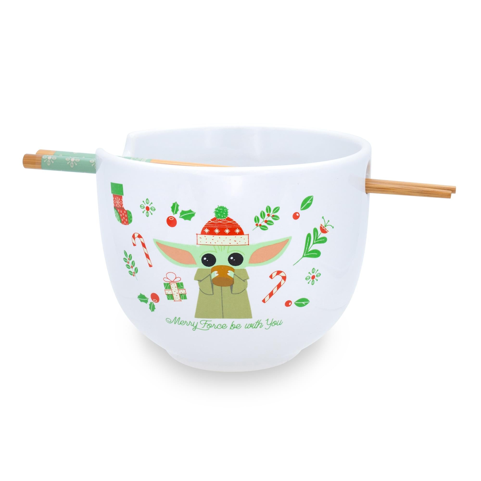 The Mandalorian Grogu Holiday Ramen Bowl & Chopstick Set