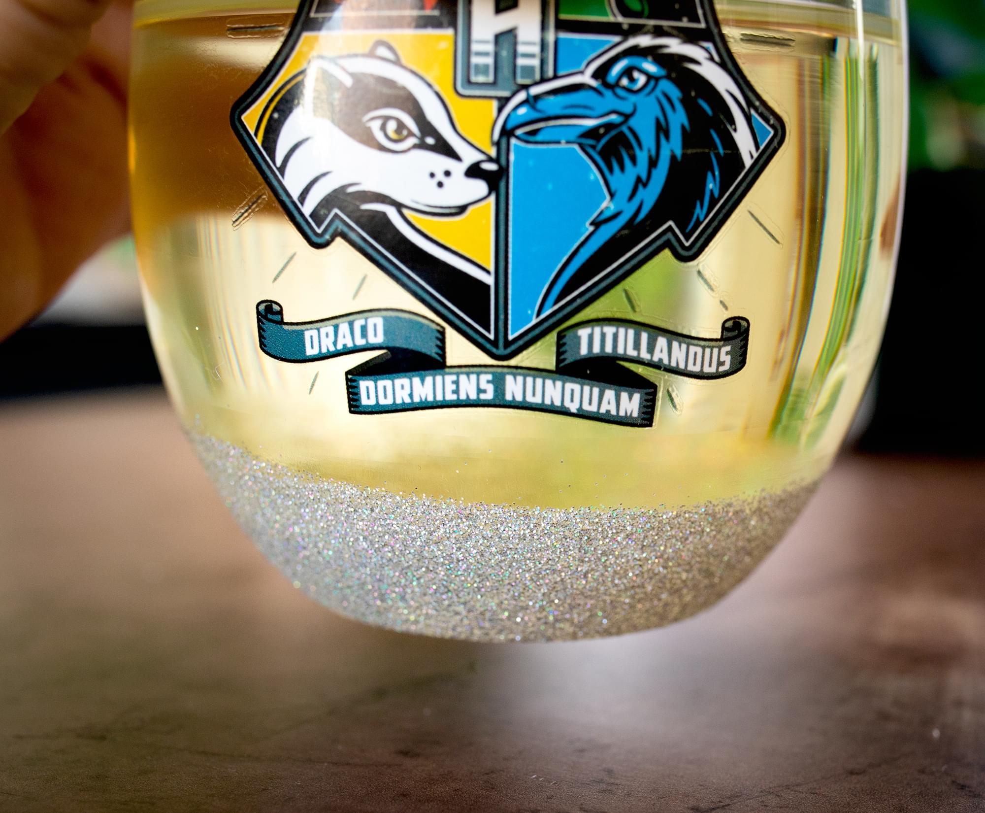 Harry Potter Magical Animal Crest Stemless Wine Glass - 20 Oz
