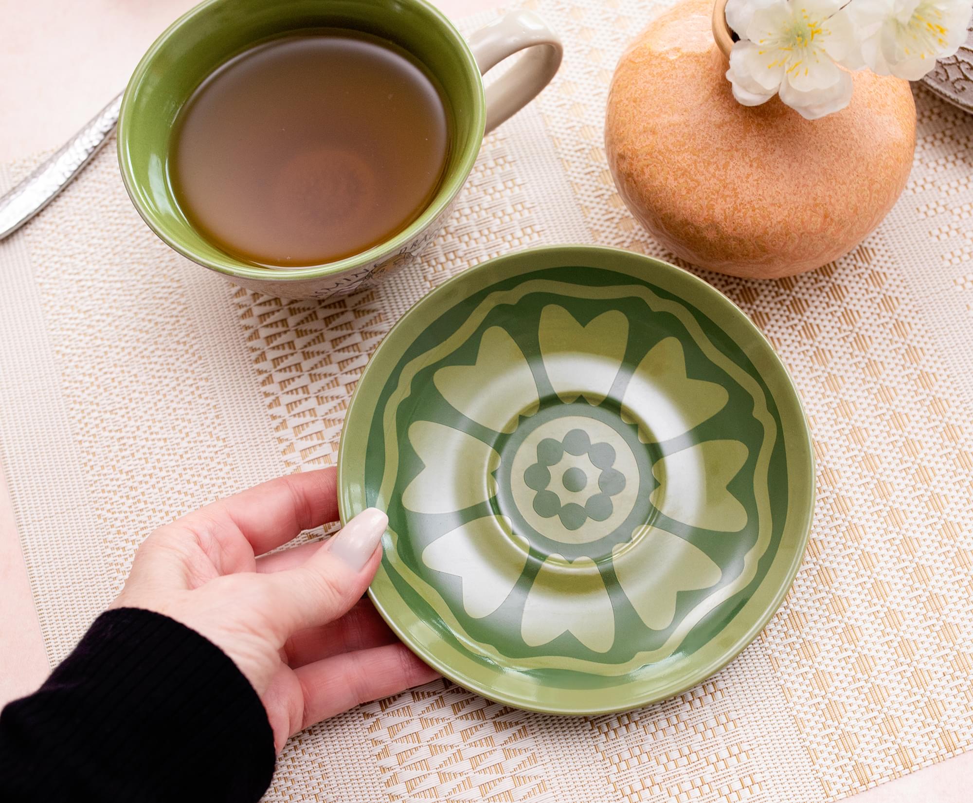 Avatar: The Last Airbender Jasmine Dragon Ceramic Teacup & Saucer Set - 12 Ounce