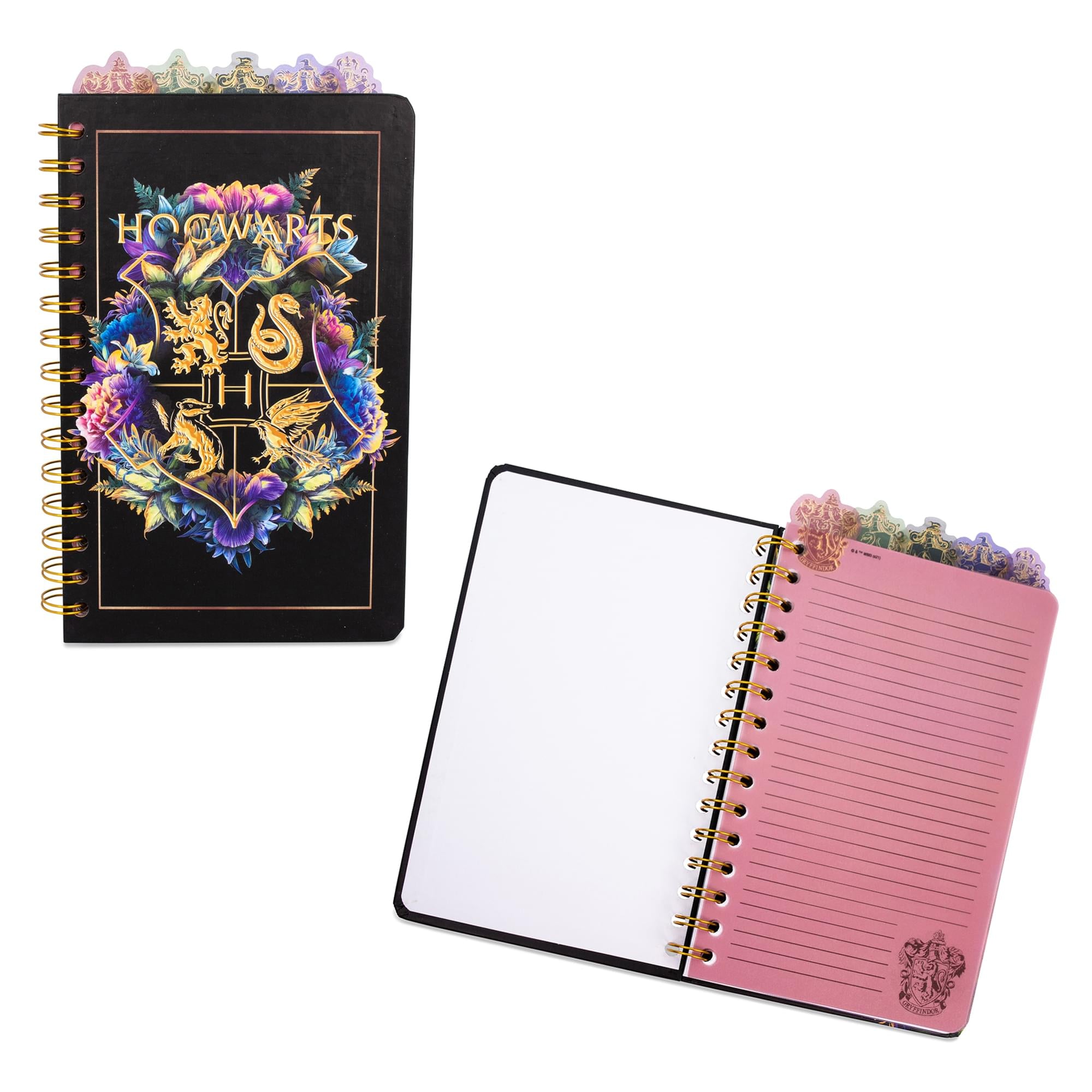 Harry Potter Hogwarts Crests 5-Tab Spiral Notebook - Your Wizarding World Companion