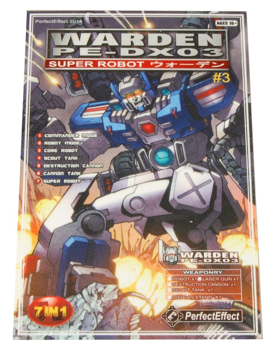 2014 Transformers PE-DX03 Warden Pocket Card Calendar