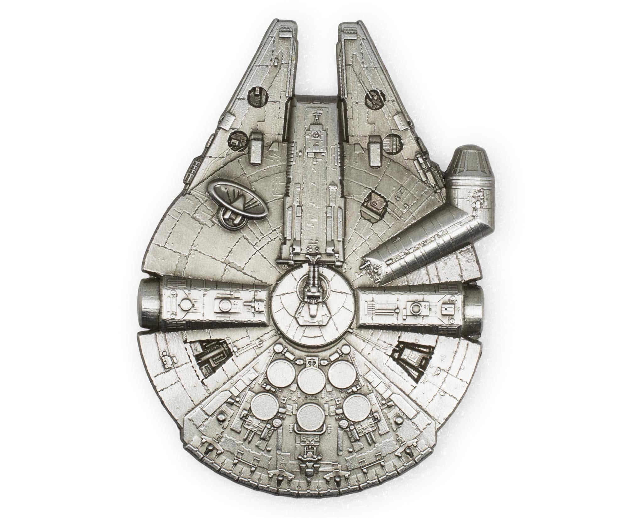 Exclusive Toynk Star Wars Millennium Falcon Collector Metal Pin - 3x2 Inches