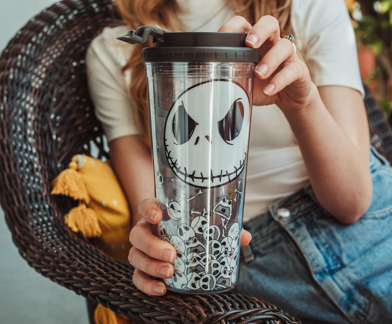 Disney The Nightmare Before Christmas Jack Skellington's Spooky Travel Tumbler