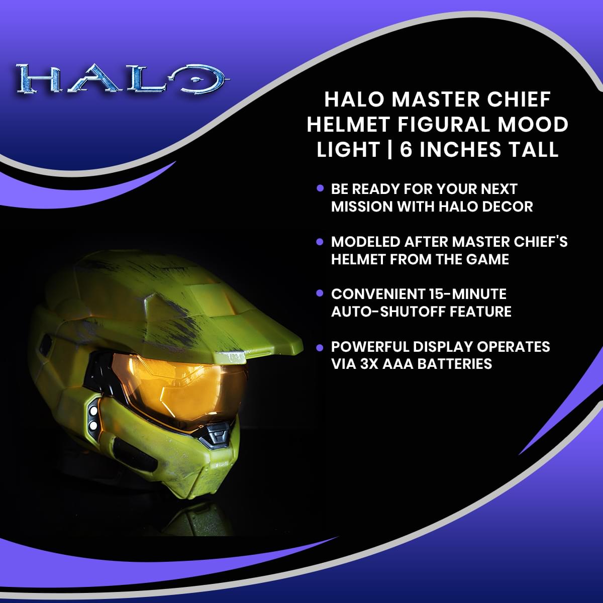 Epic HALO Master Chief 6-Inch Helmet Mood Light
