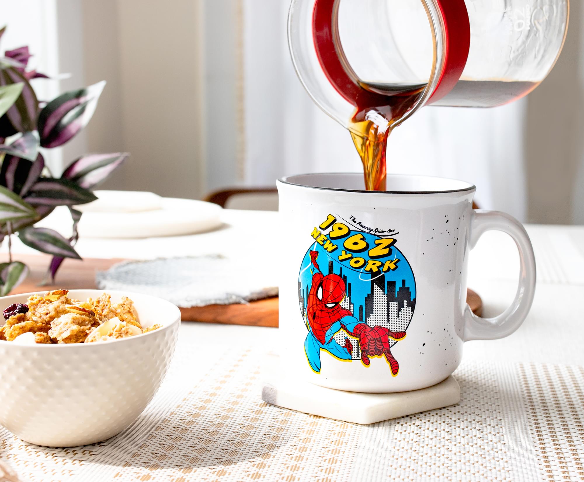 1962 Marvel Comics Spider-Man Ceramic Camper Mug - 20 Ounce