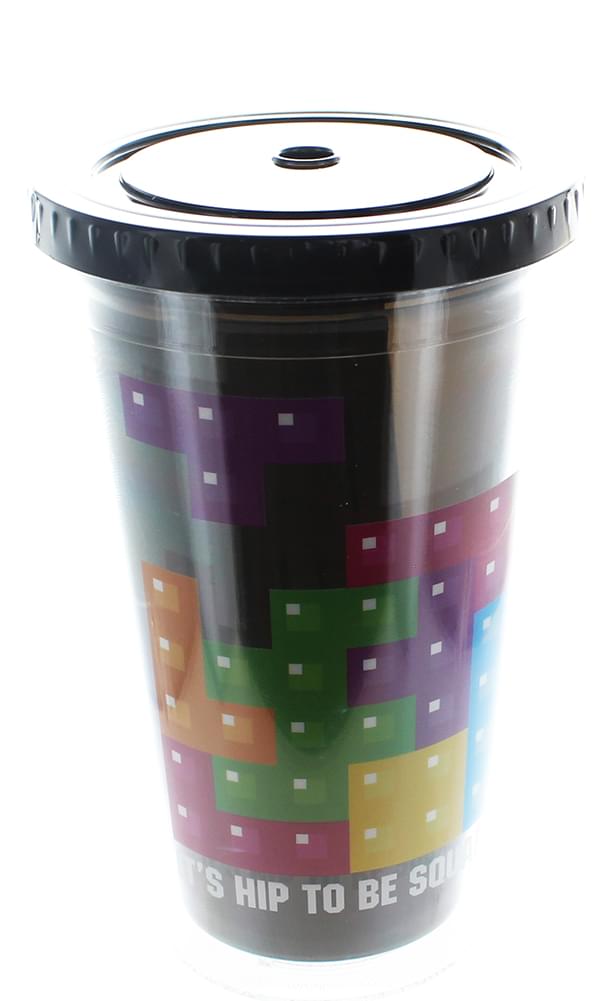 Tetris Lover's 16oz Travel Cup - Hip to Be Square