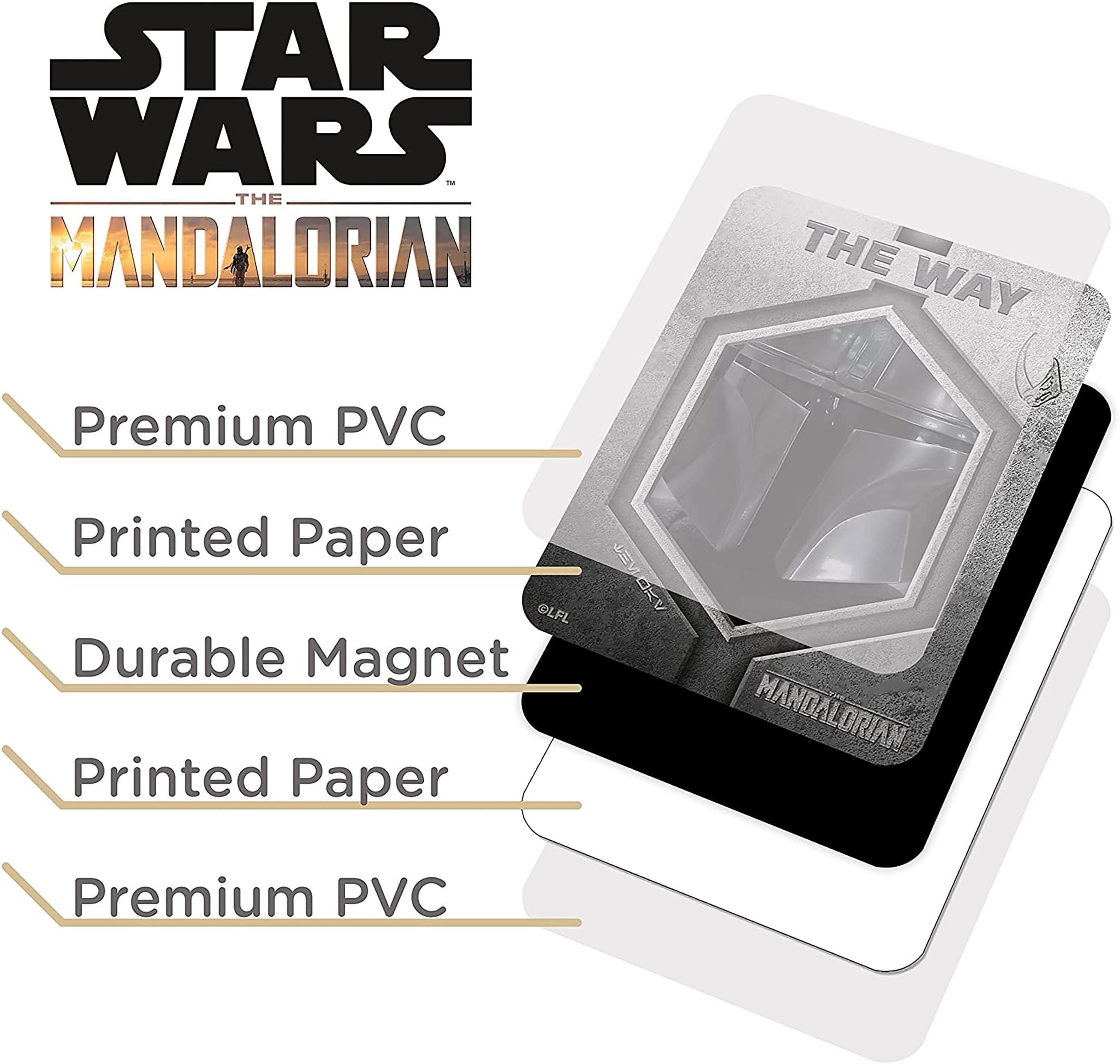The Mandalorian Double - Sided Dishwasher Magnet for Star Wars Fans