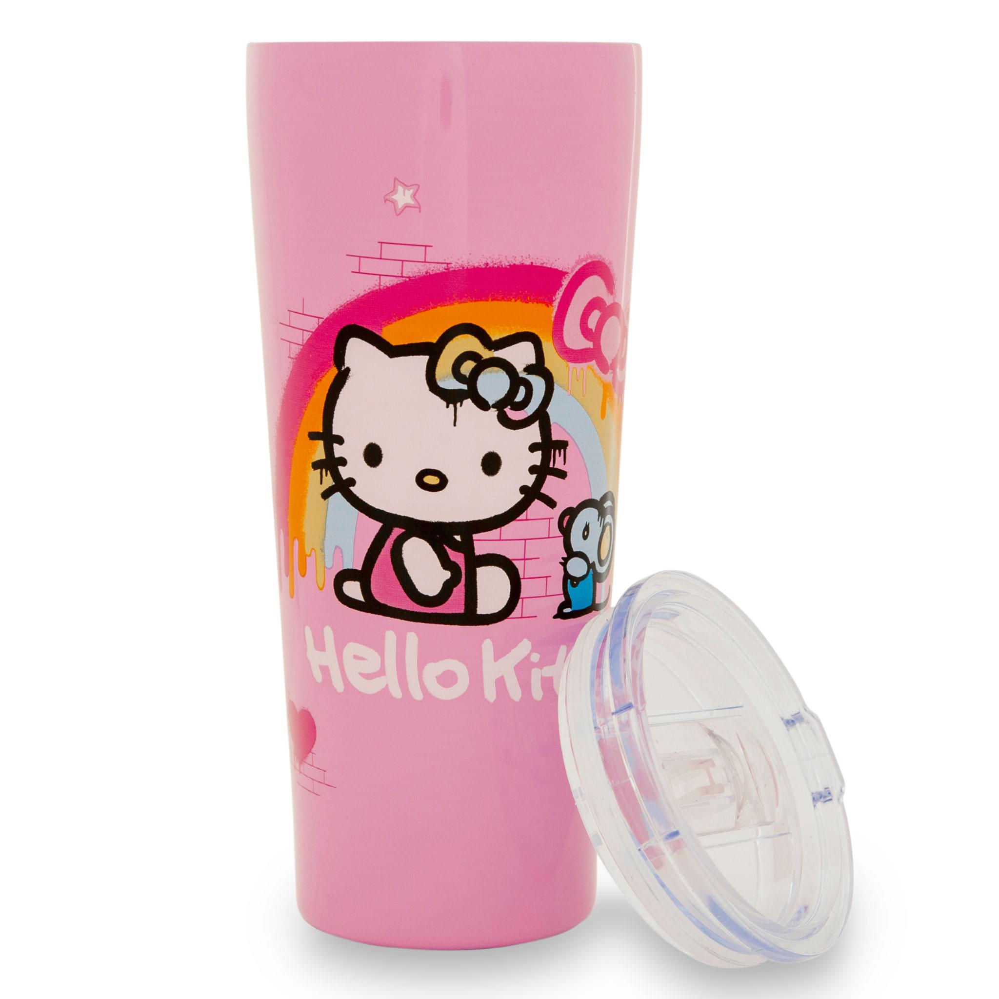 Sanrio Hello Kitty Graffiti Rainbow 22-Ounce Stainless Steel Tumbler