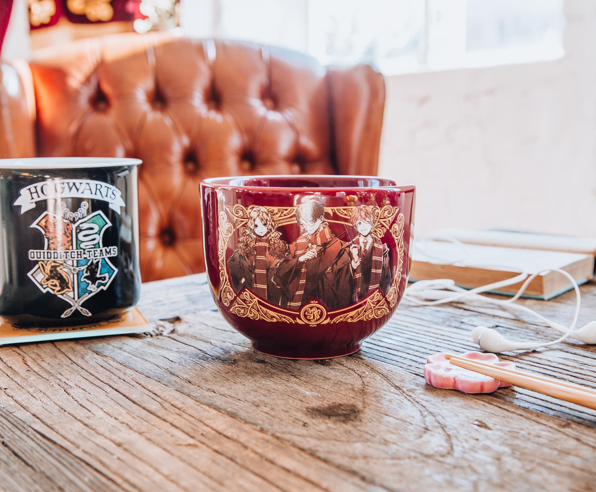 Enchanting Harry Potter Anime-Inspired 20-Ounce Ramen Bowl & Chopstick Set