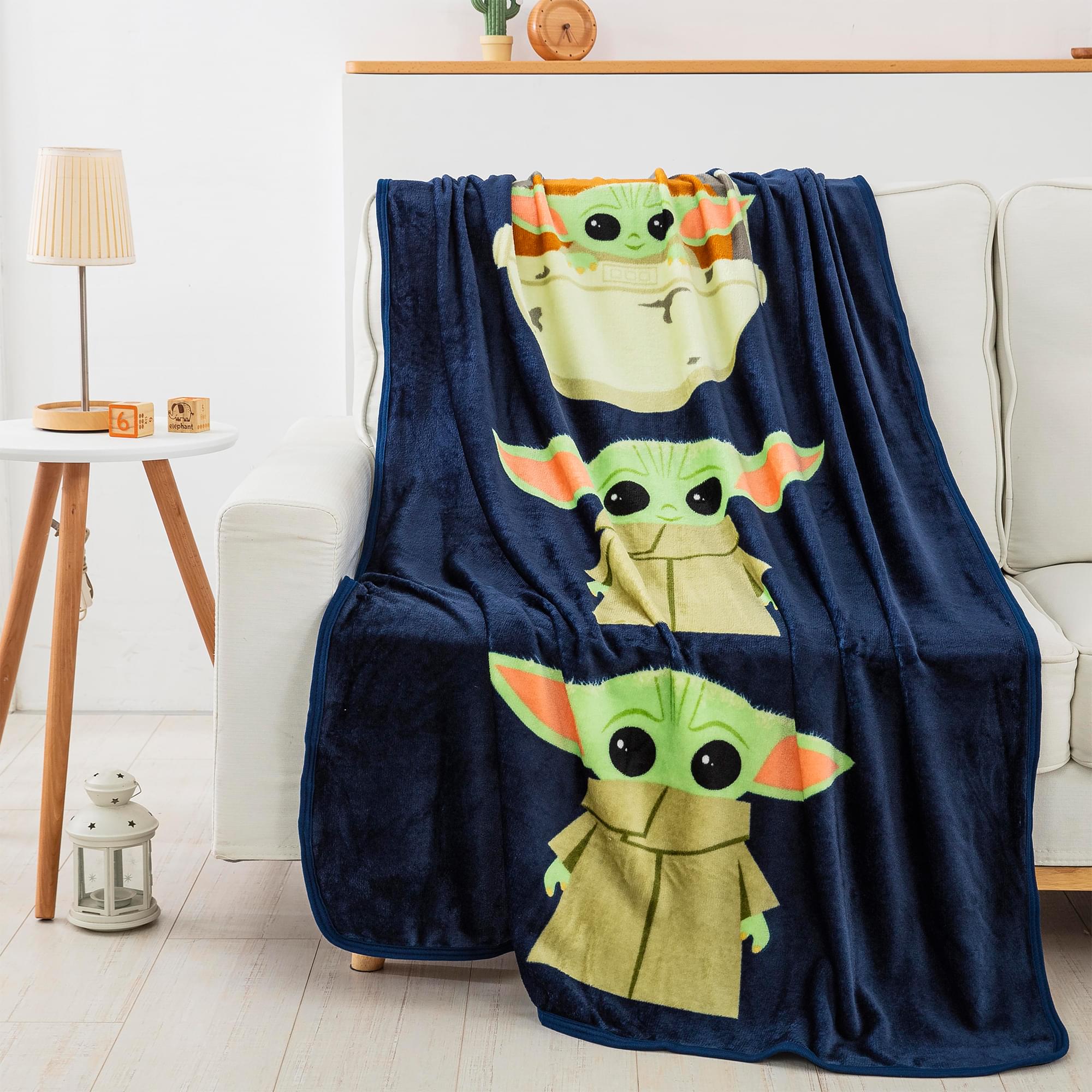 Star Wars The Mandalorian 46 x 60 Inch Ultra-Soft Silk Touch Throw Blanket