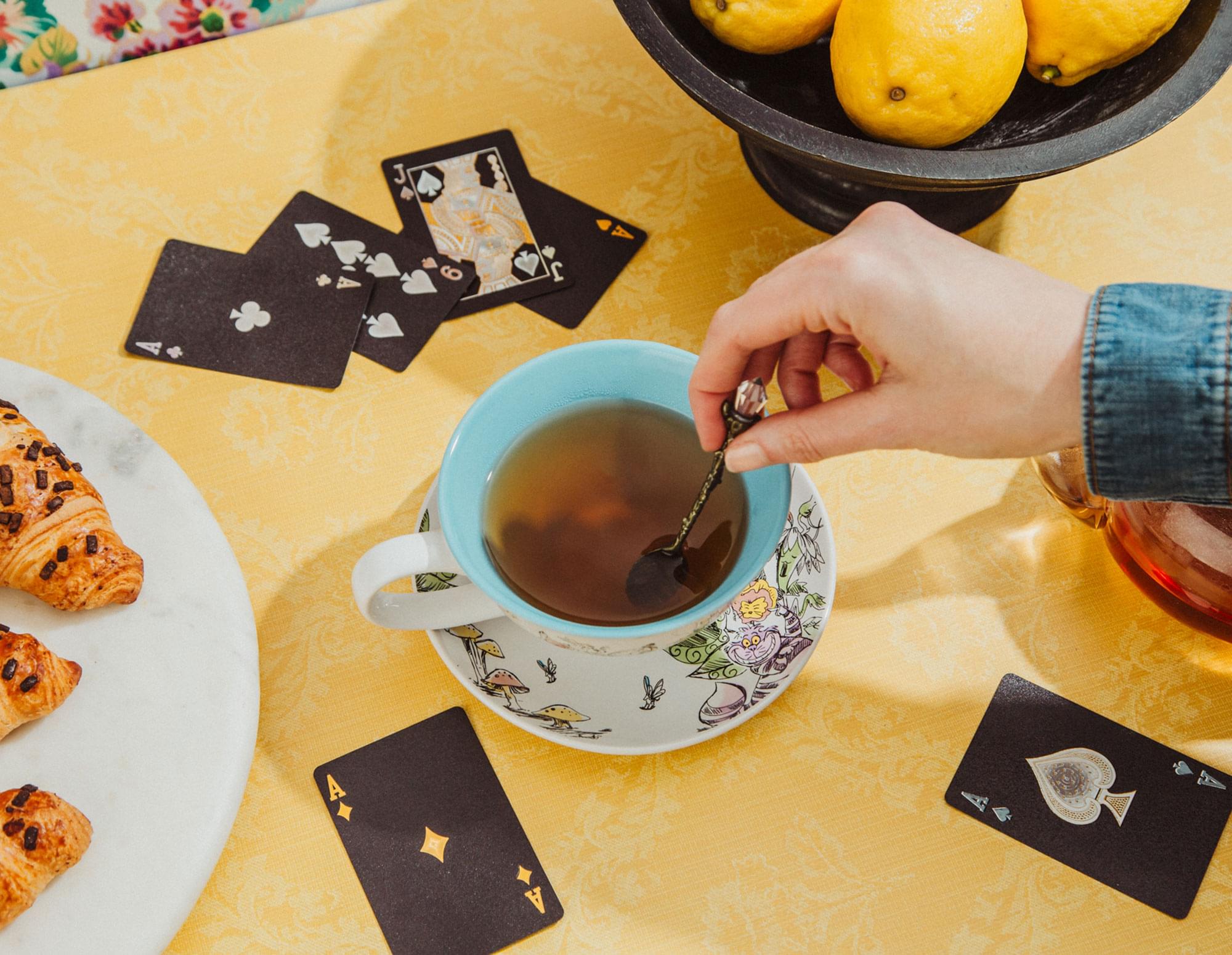 Enchanting Disney Alice In Wonderland Ceramic Teacup & Saucer Set