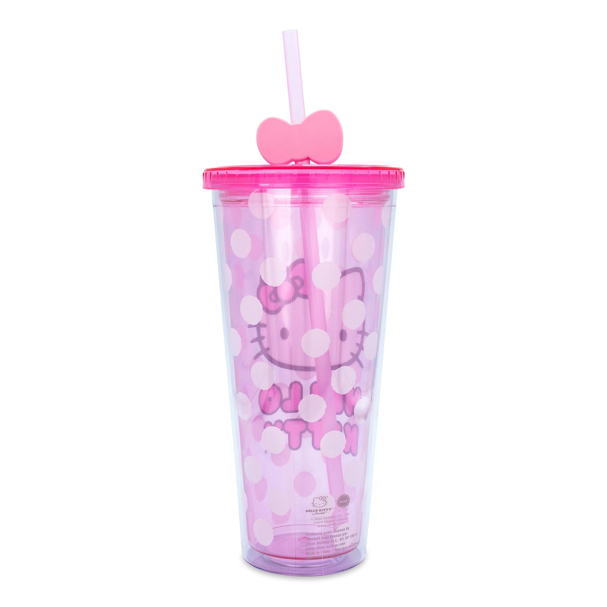 Sanrio Hello Kitty Carnival Cup with Lid and Topper Straw - 24 Ounce Delight