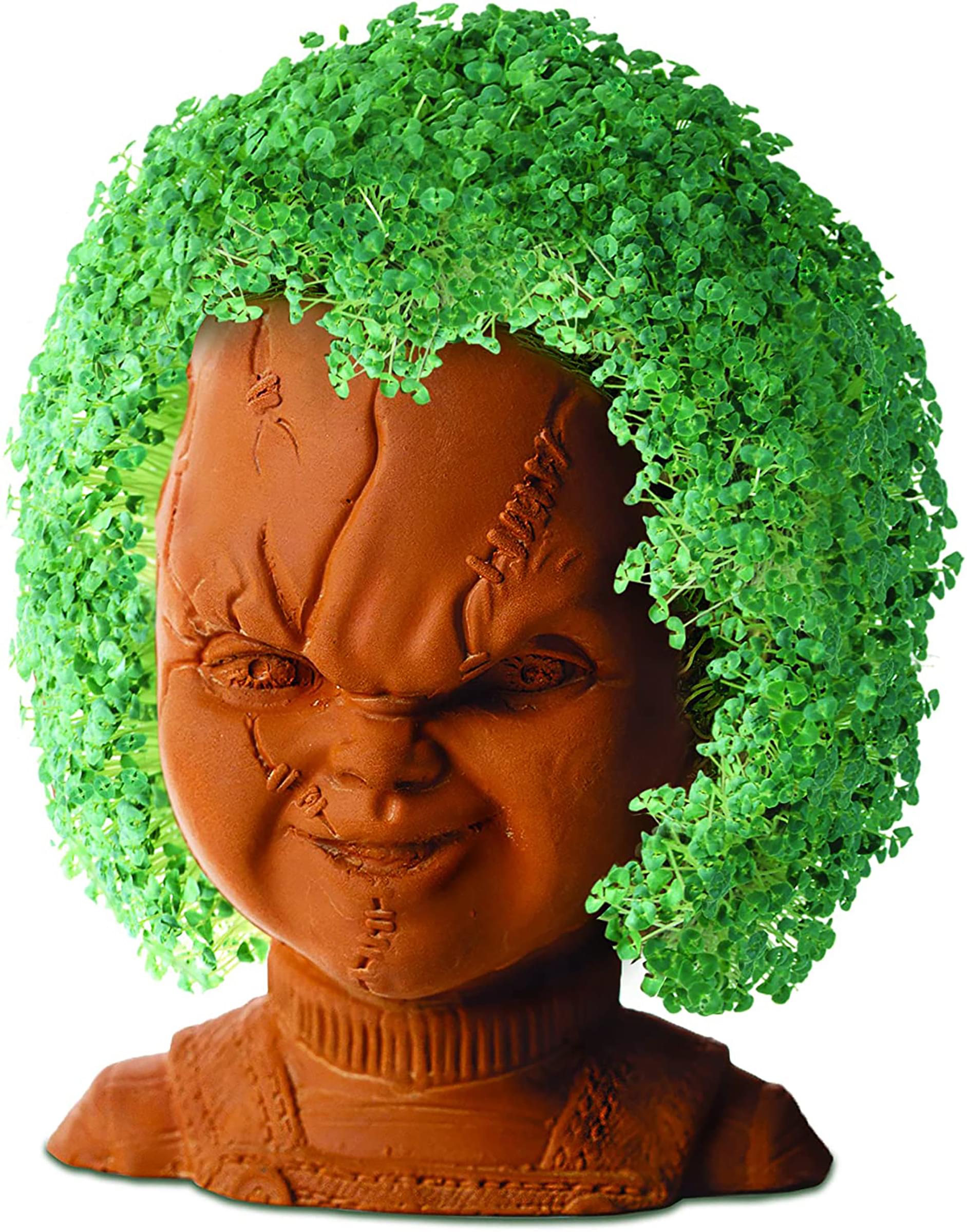 Chucky Chia Pet - Hilarious Decorative Pottery Planter for Kids