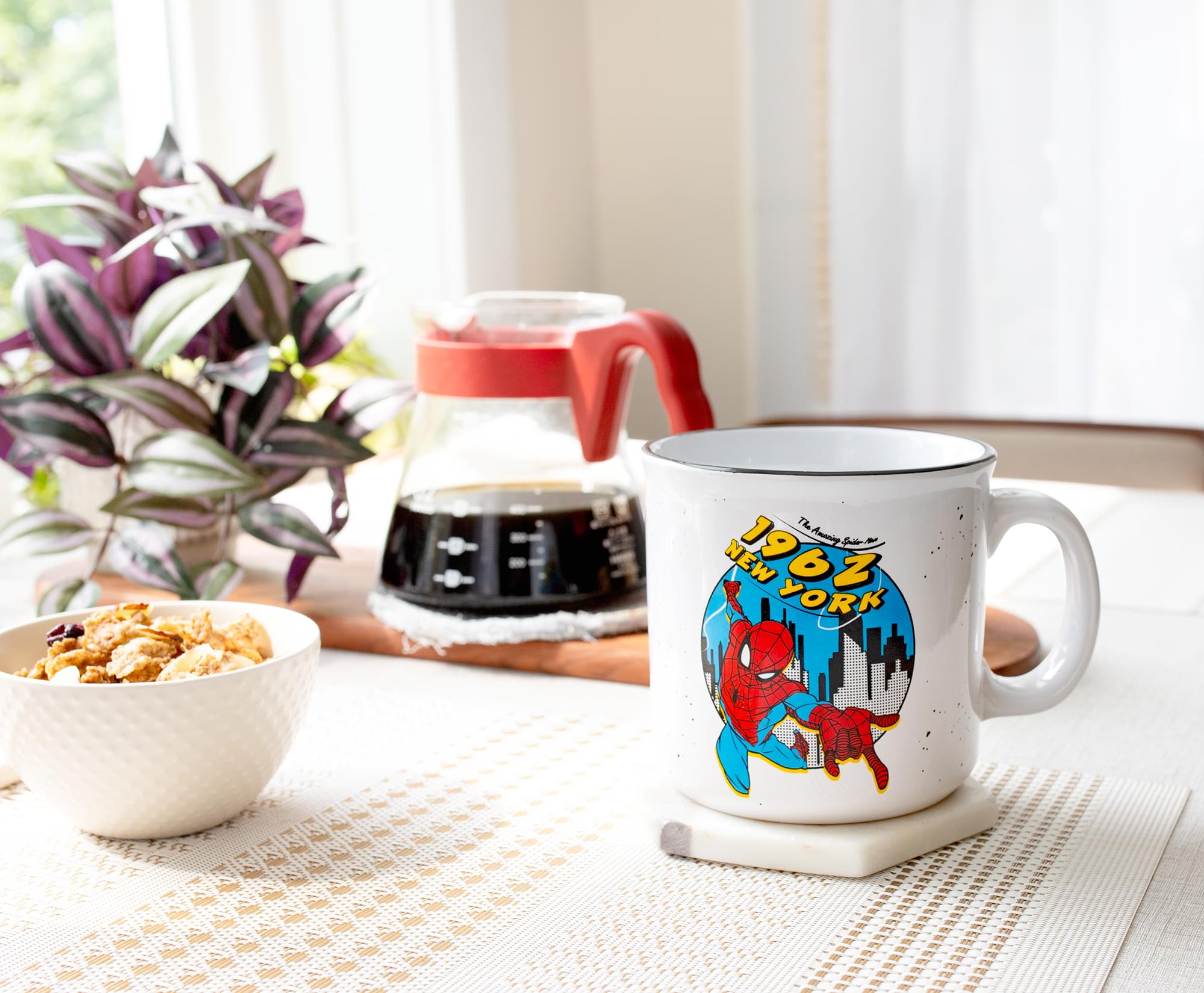 1962 Marvel Comics Spider-Man Ceramic Camper Mug - 20 Ounce
