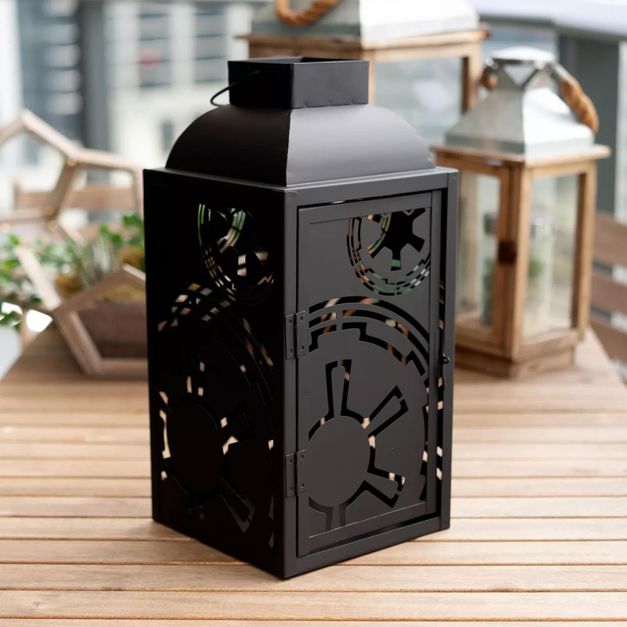 Stunning Star Wars Black Stamped Lanterns Set - 14 Inches, Imperial Symbol, 2 Pack
