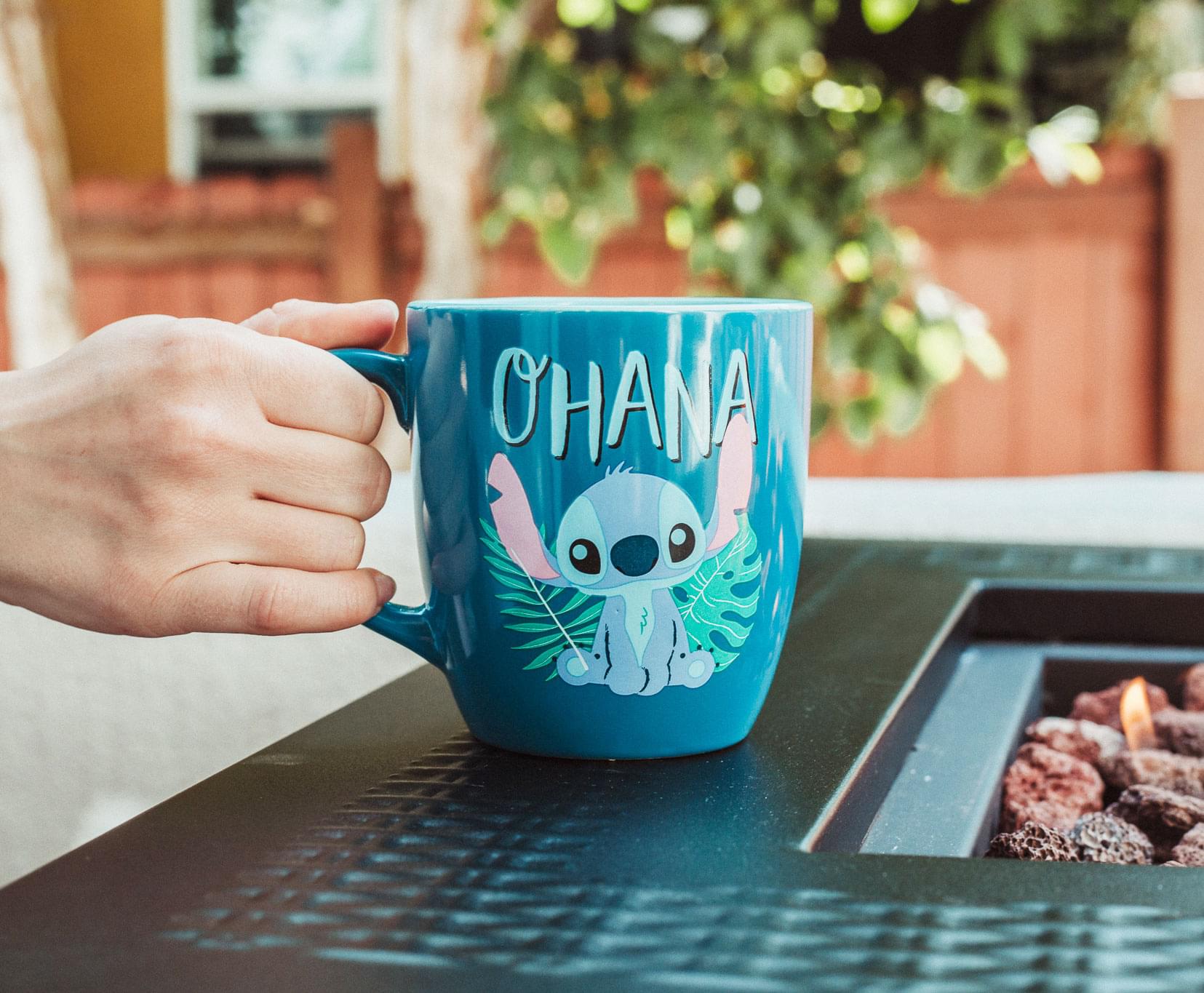 Disney Lilo & Stitch Ohana Hawaiian Paradise Ceramic Mug - 18 Ounce