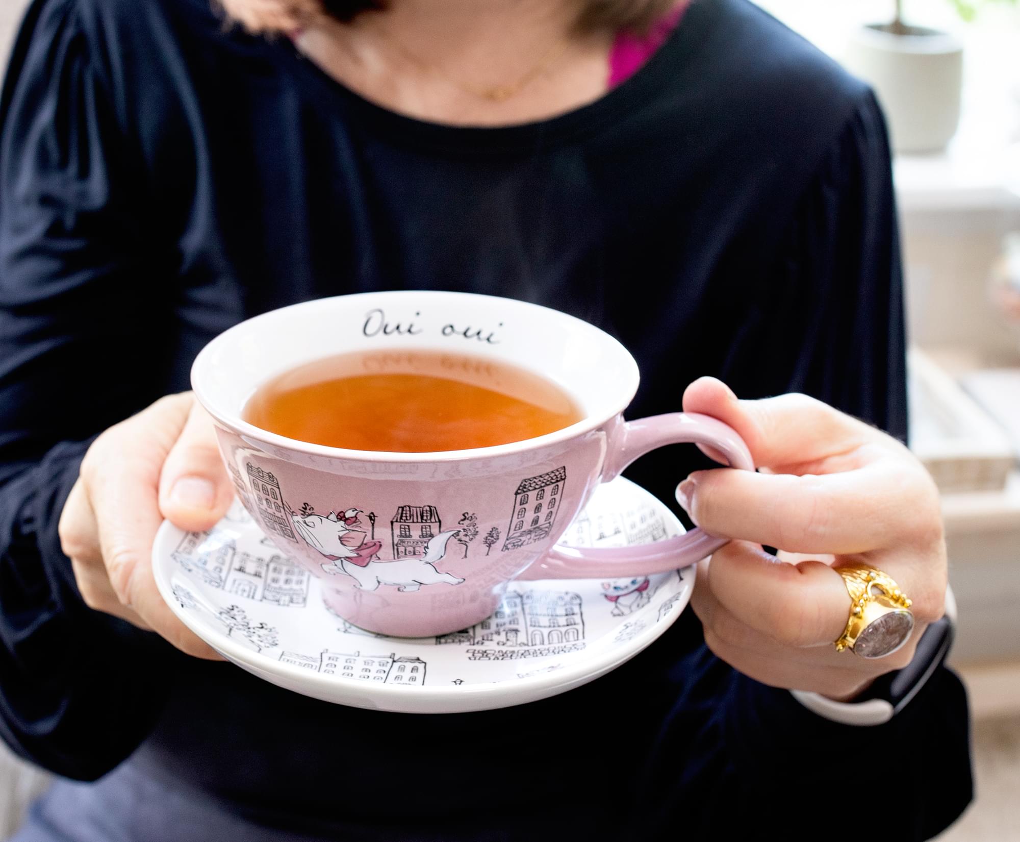 Enchanting Disney The Aristocats Marie Ceramic Teacup & Saucer Set