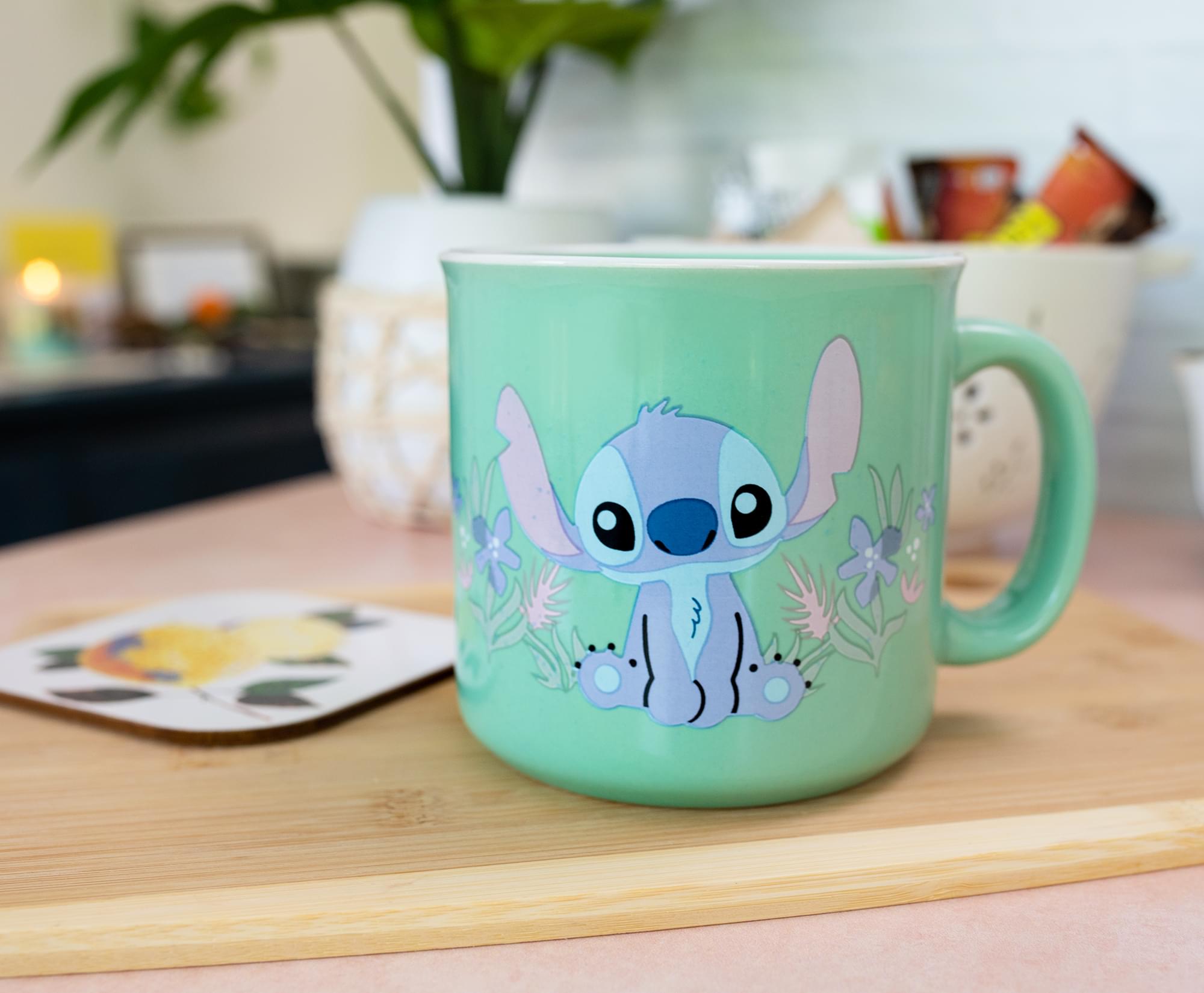 Disney Lilo & Stitch Ohana Means Family 20 - Ounce Ceramic Camper Mug - A Magical Sip