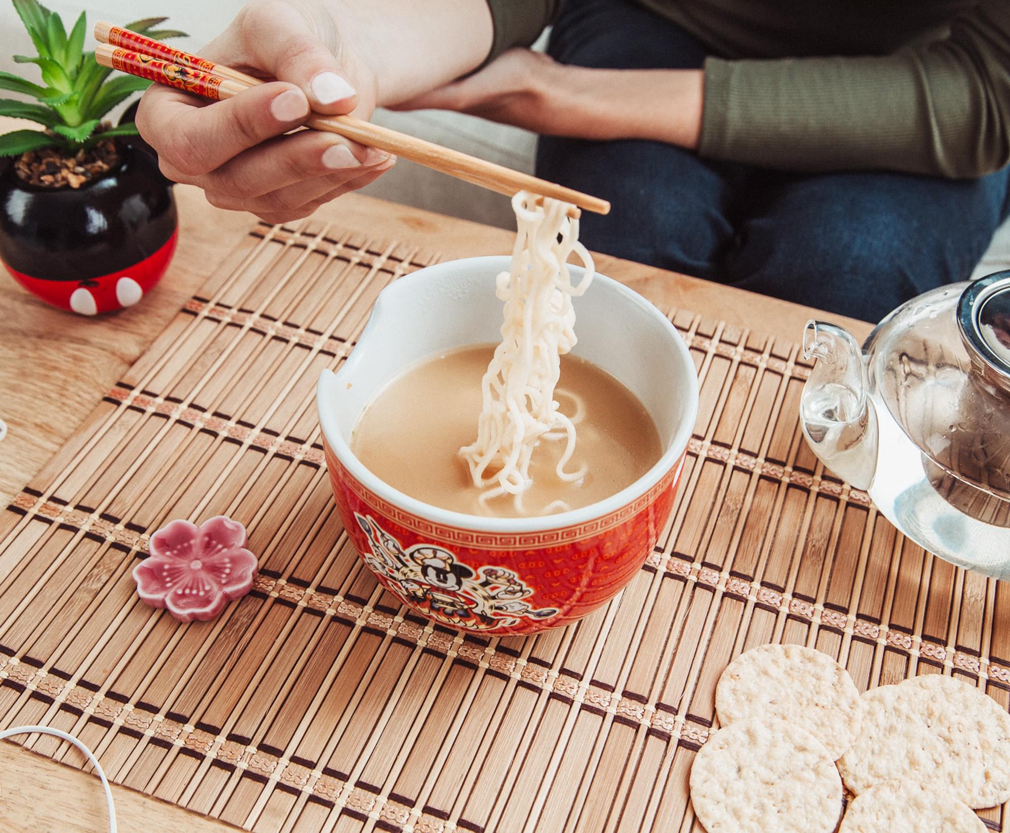 Disney's Enchanting Mickey Mouse 20 - Ounce Ramen Bowl & Chopstick Set