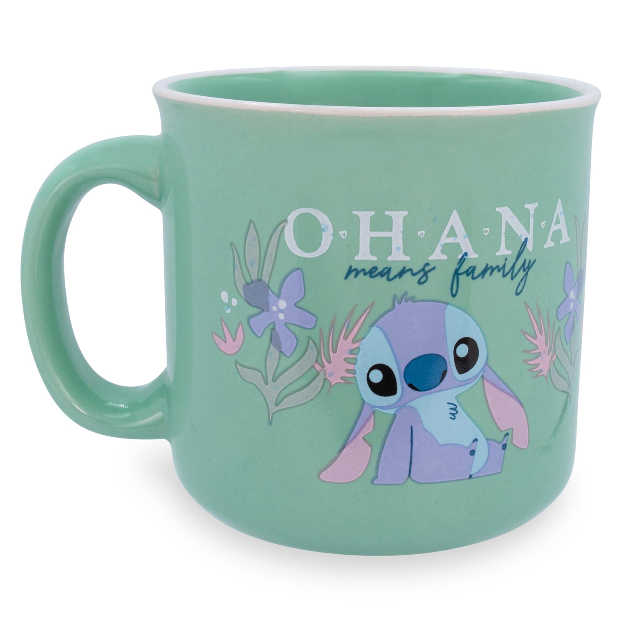 Disney Lilo & Stitch Ohana Means Family 20 - Ounce Ceramic Camper Mug - A Magical Sip