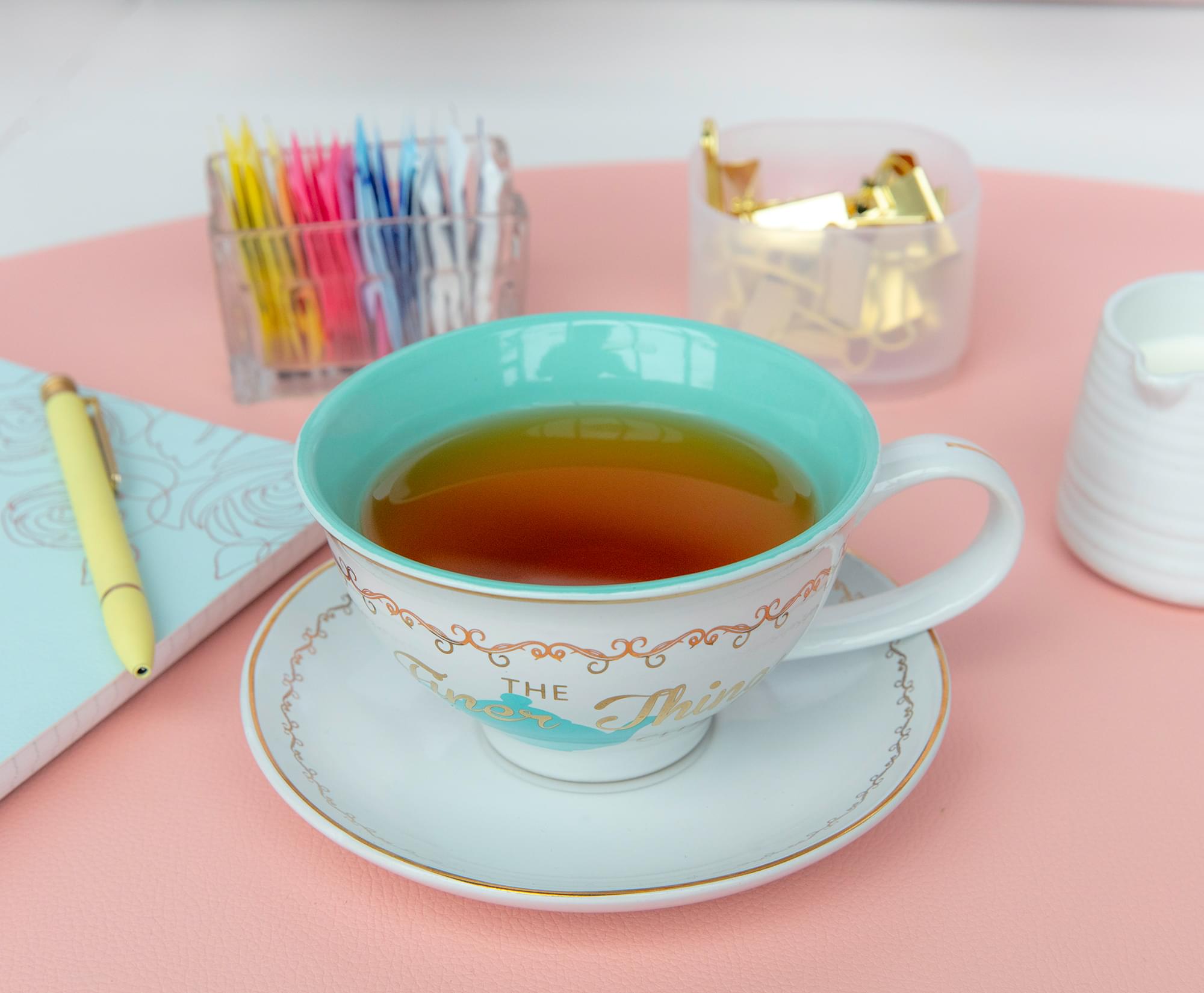 The Office Finer Things Club Exclusive Ceramic Teacup & Saucer Set