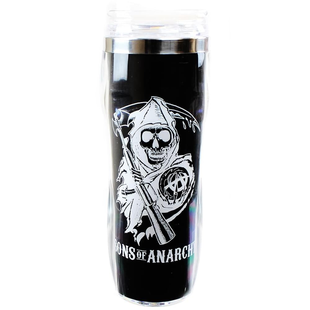 Sons of Anarchy 16oz Reverse Logo Travel Mug - Show Your Loyalty